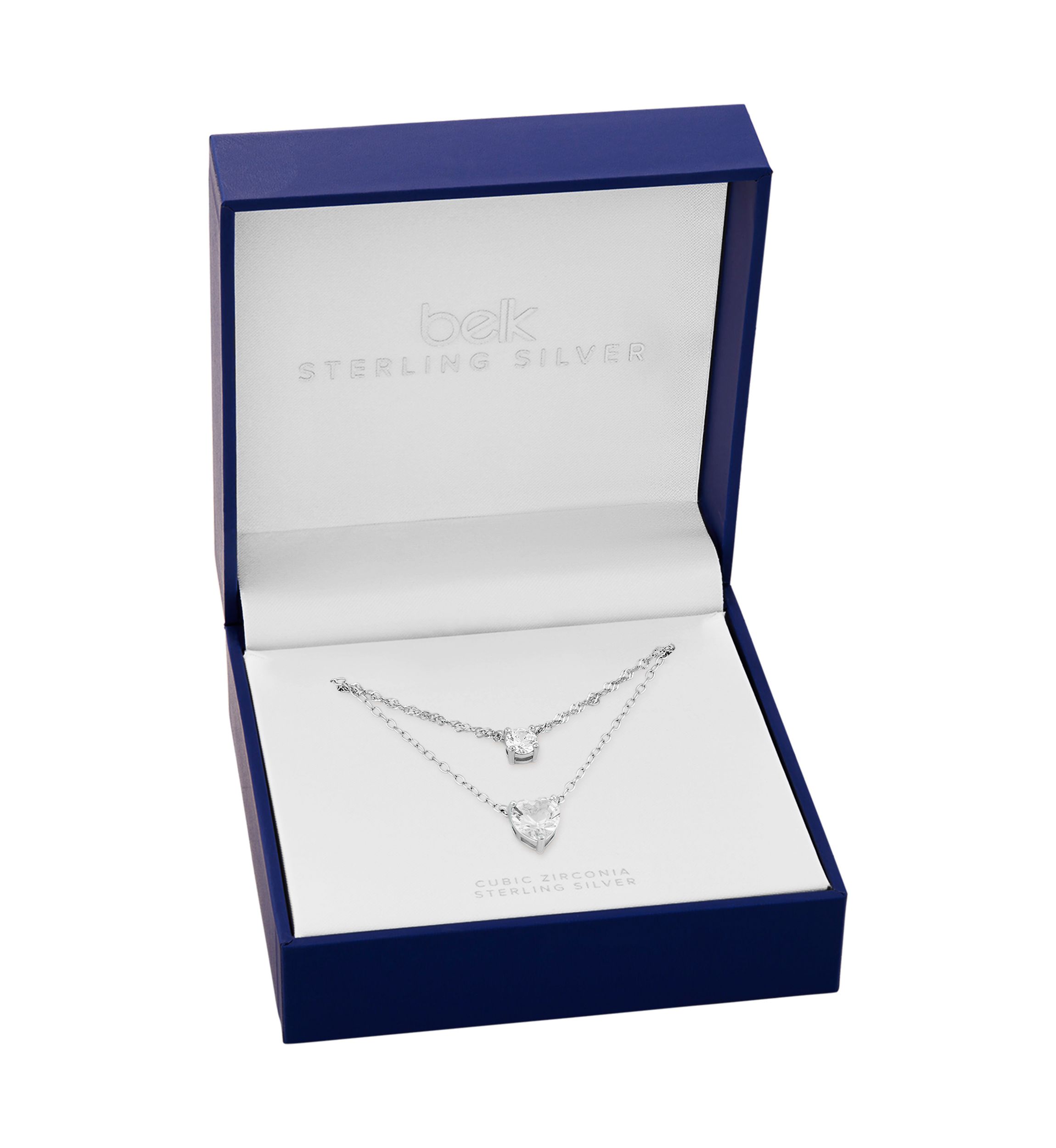Double Strand Silver Necklace