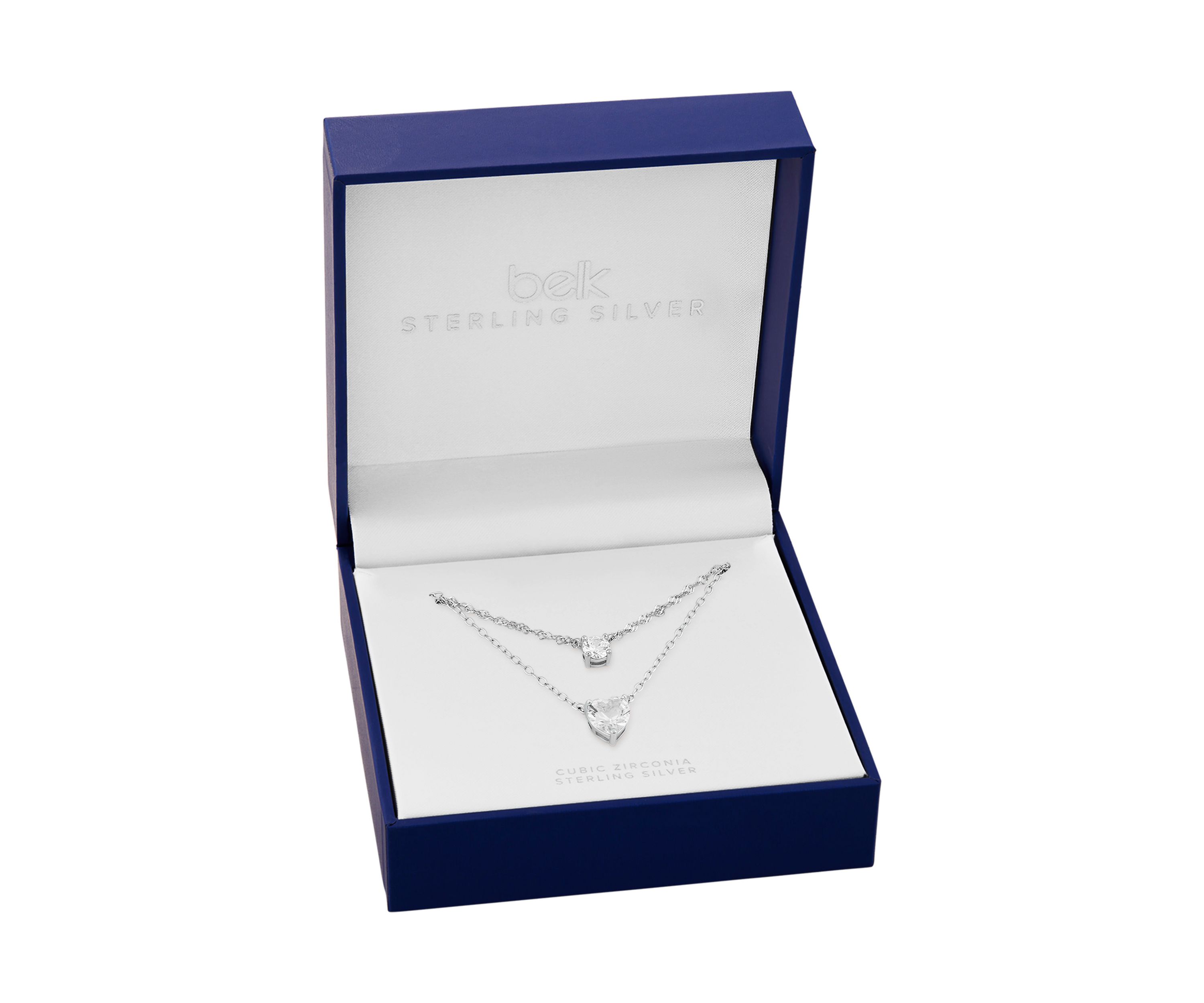 Double Strand Silver Necklace