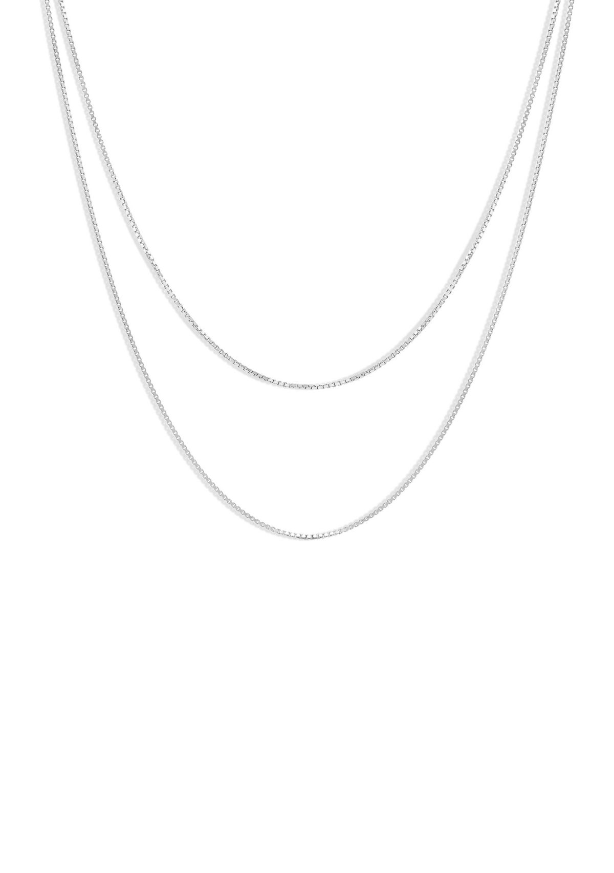 Double Strand Box Chain Necklace
