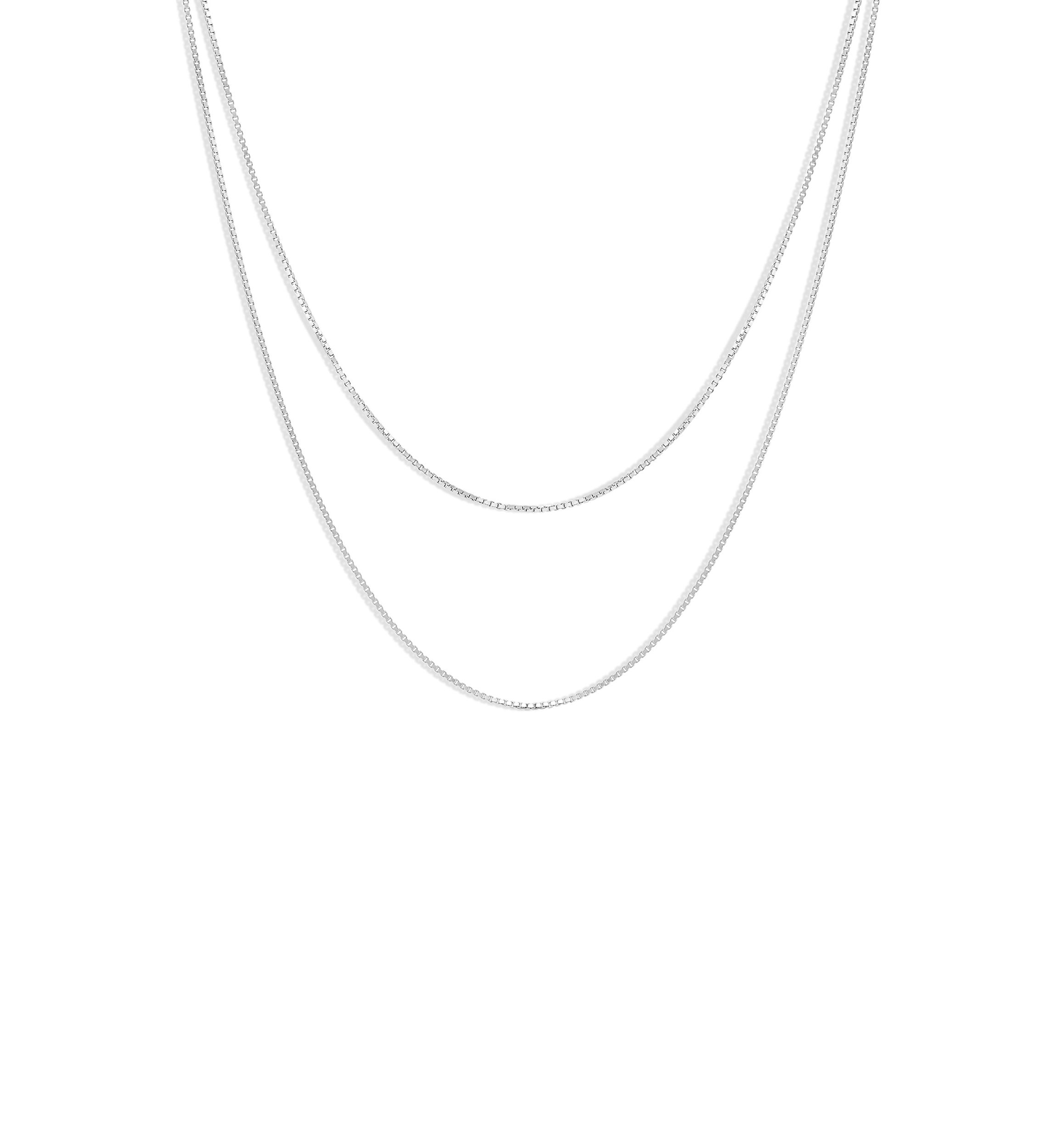 Double Strand Box Chain Necklace
