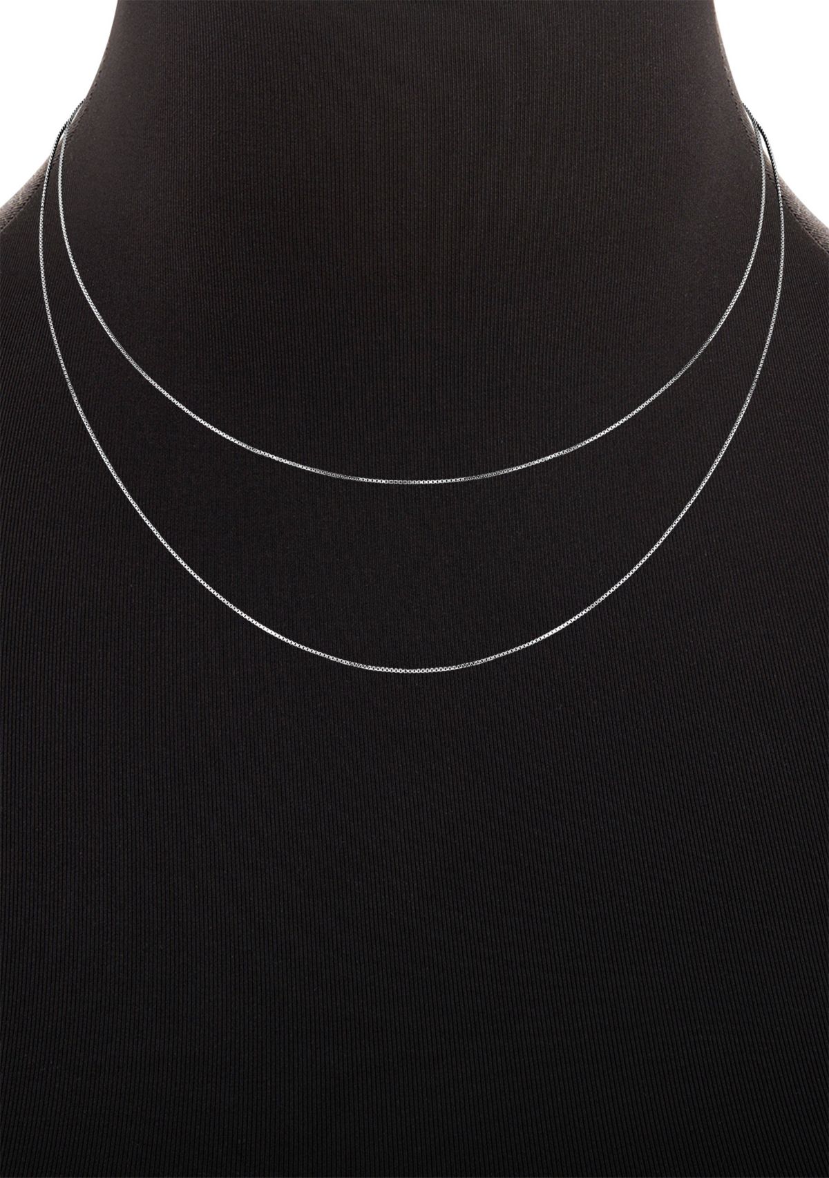 Double Strand Box Chain Necklace