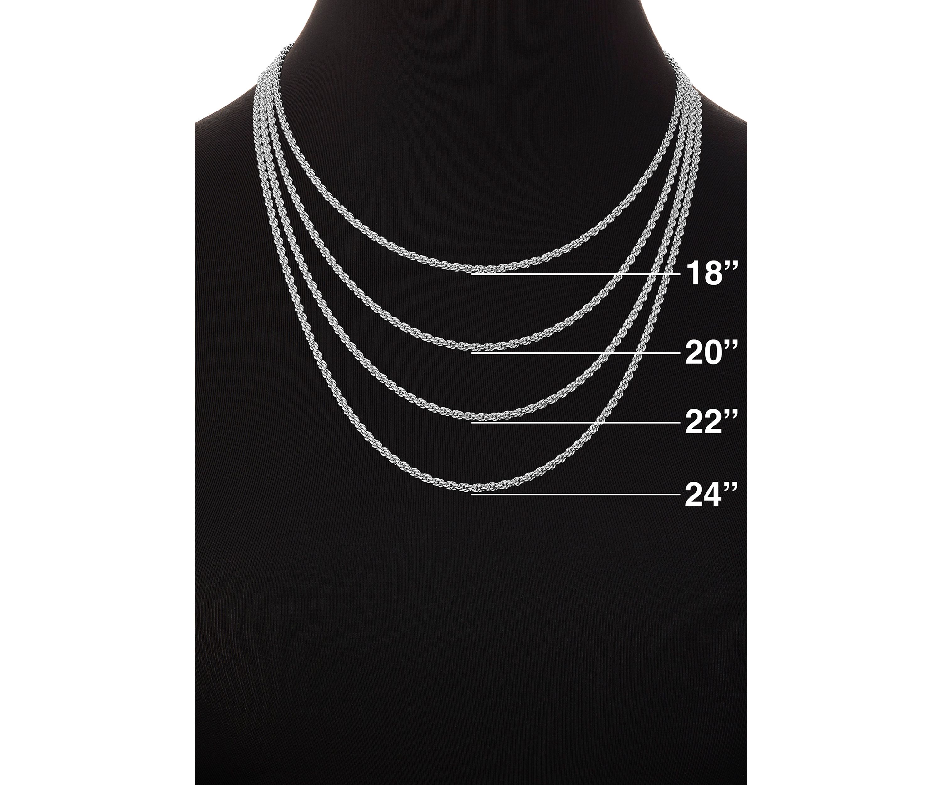 Sterling Silver Mini curb Heart Stations 18in Chain Necklace
