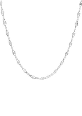 Belk Silverworks Daisy Chain Necklace in Sterling Silver