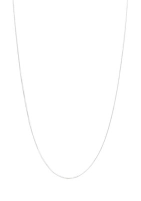 Belk Sterling Silver Sterling Silver Box Chain Necklace