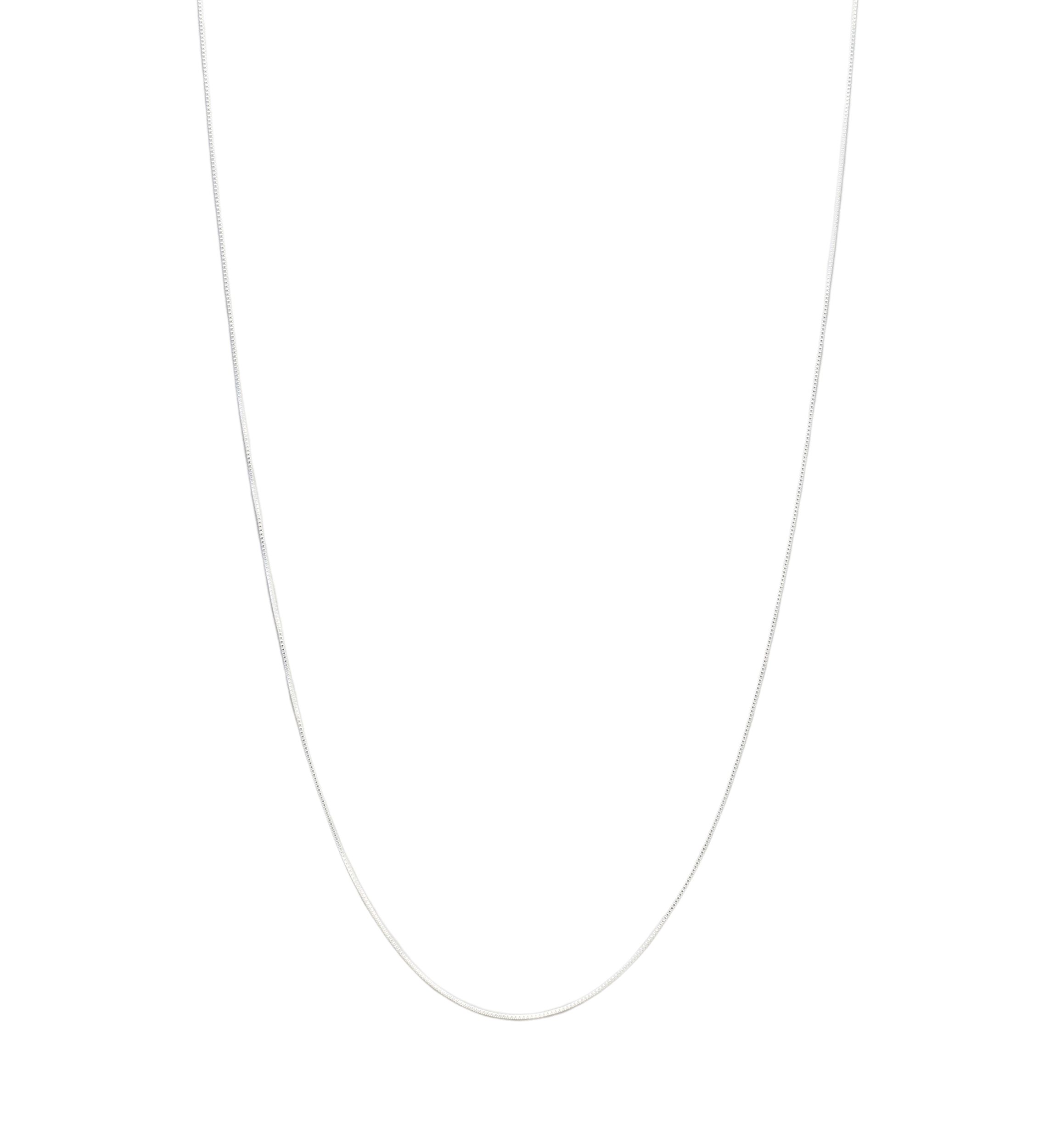 Sterling Silver Box Chain Necklace 