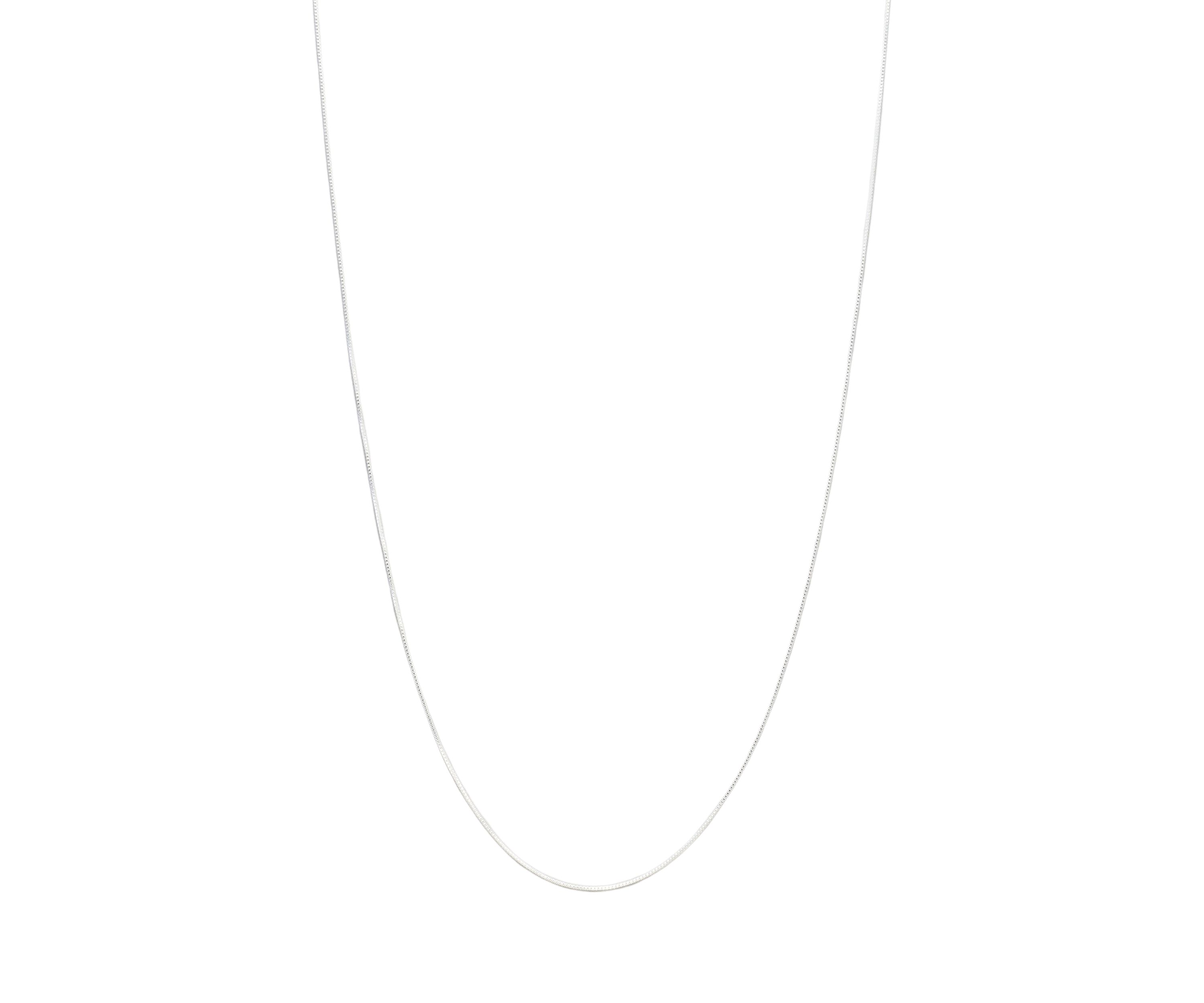 Sterling Silver Box Chain Necklace 