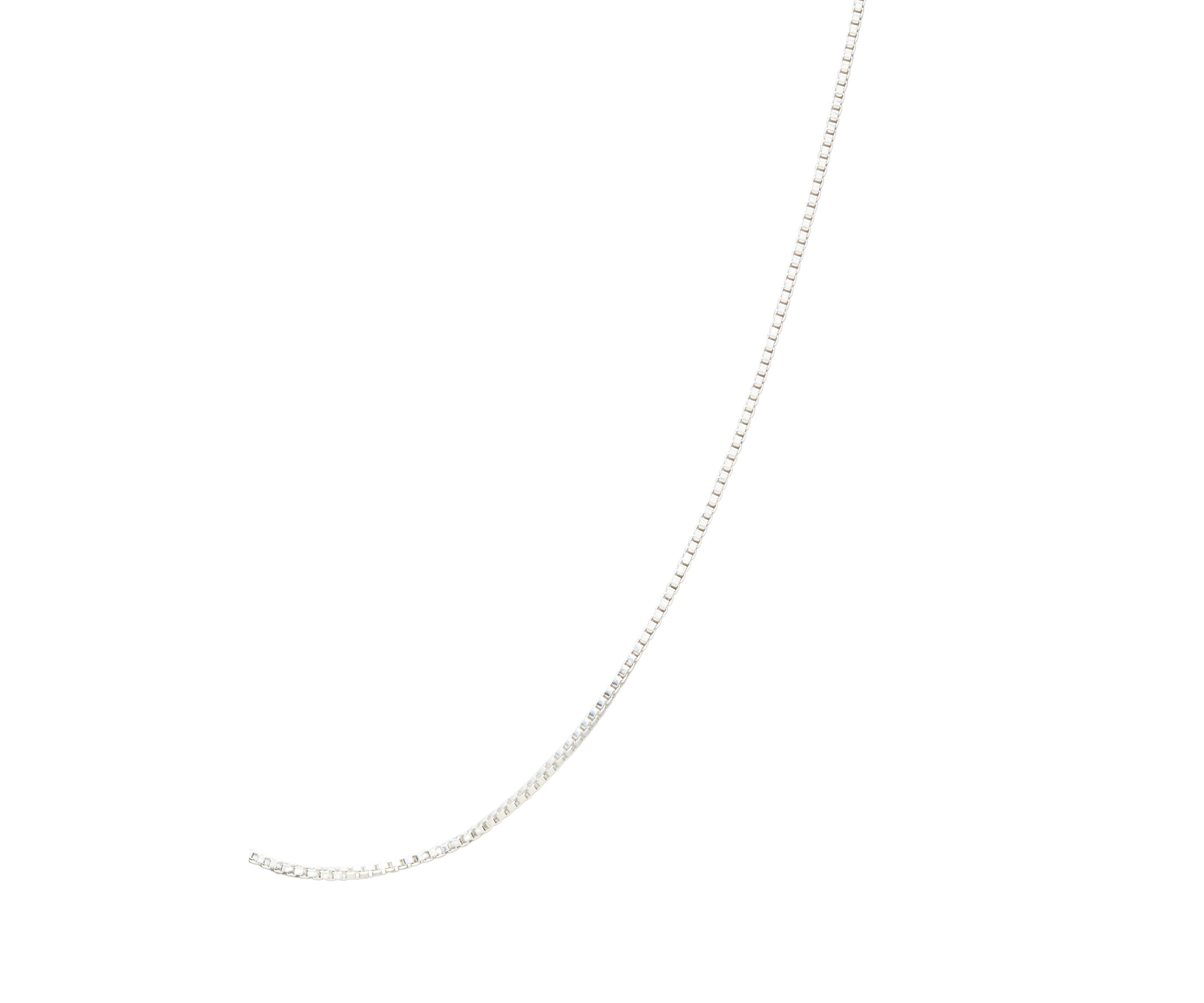 Sterling Silver Box Chain Necklace 