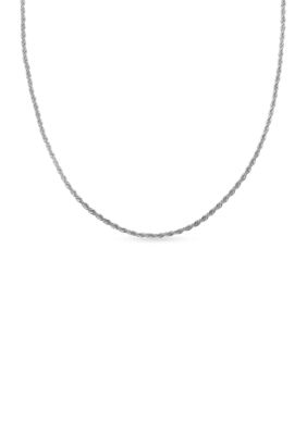 Belk & Co. Silver 26 inch Chain Necklace in Sterling Silver