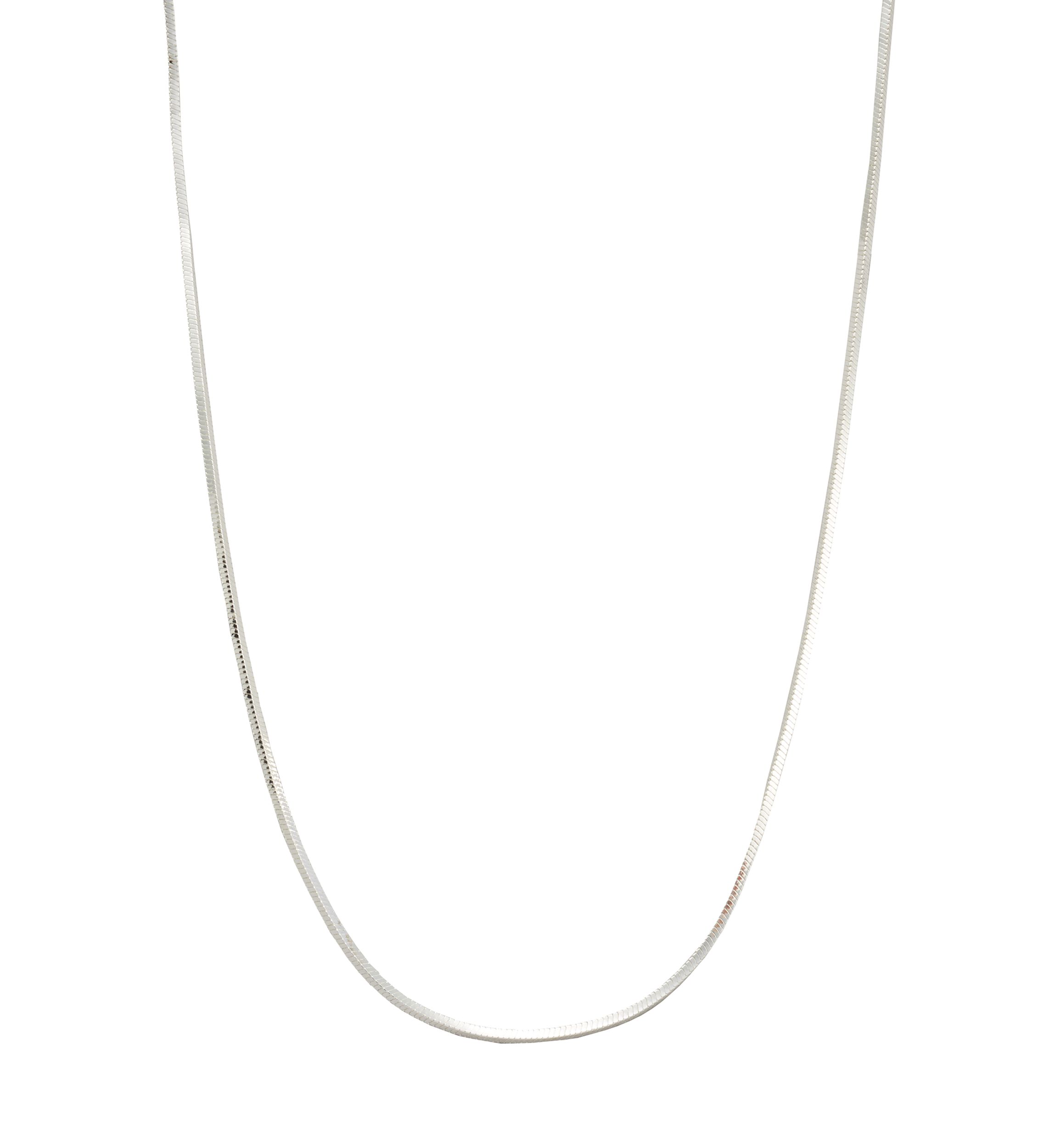 18" Silver Plated Snake Chain Necklace 
