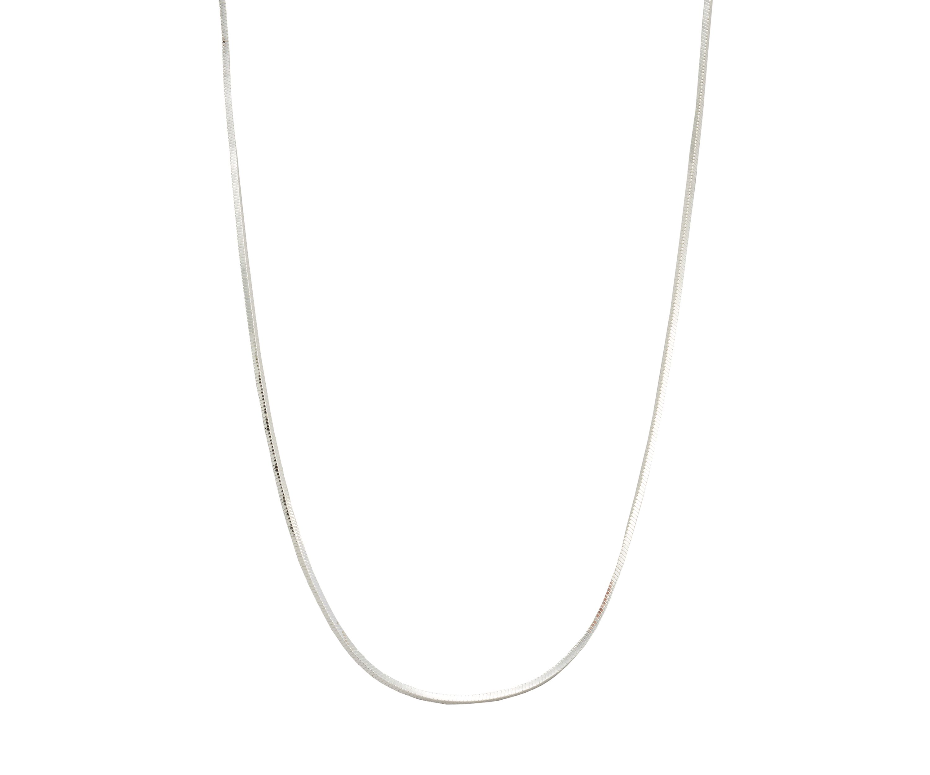18" Silver Plated Snake Chain Necklace 
