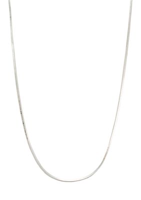 Belk Silverworks 20" Silver Plated Snake Chain Necklace