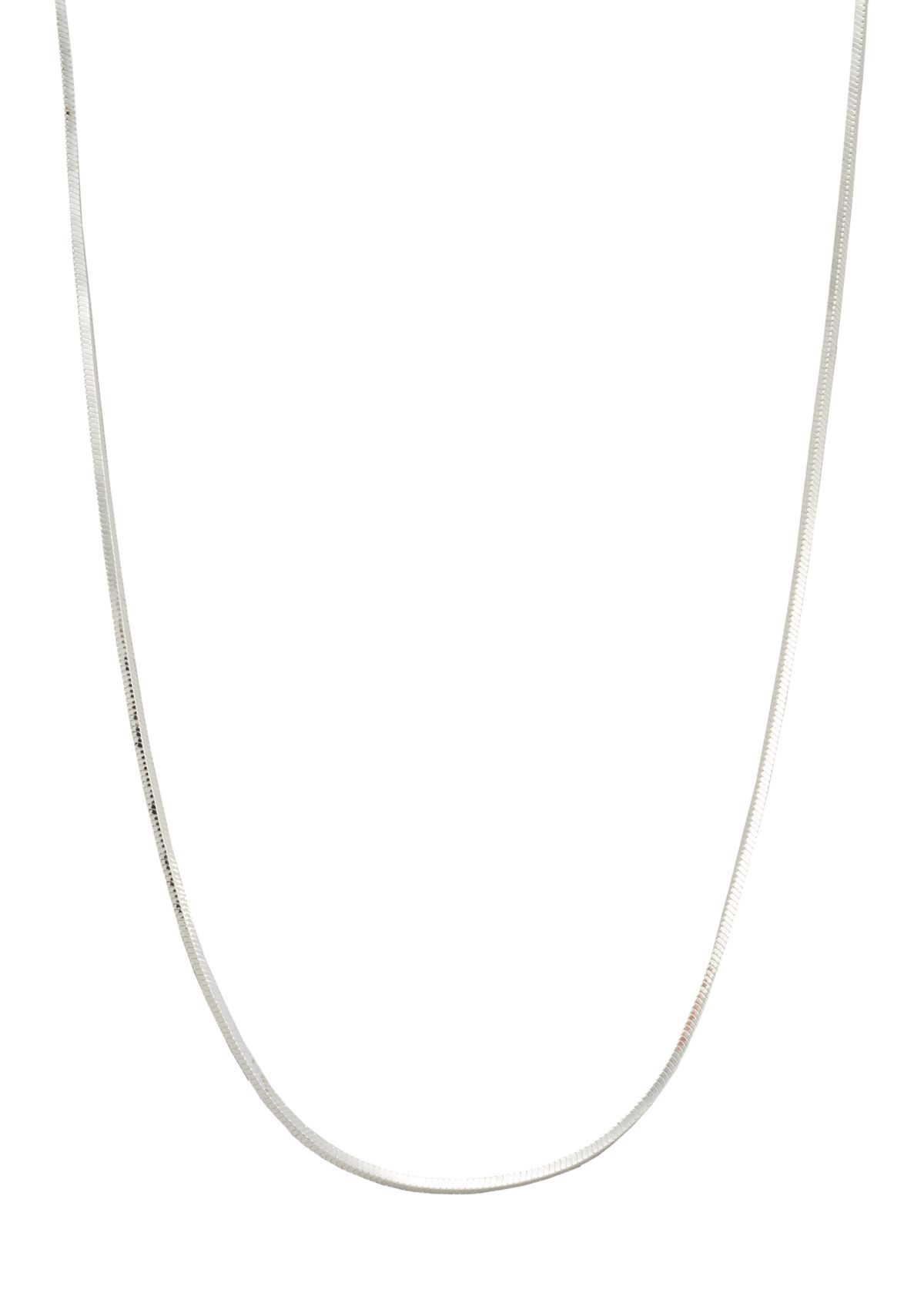 20" Silver Plated Snake Chain Necklace 