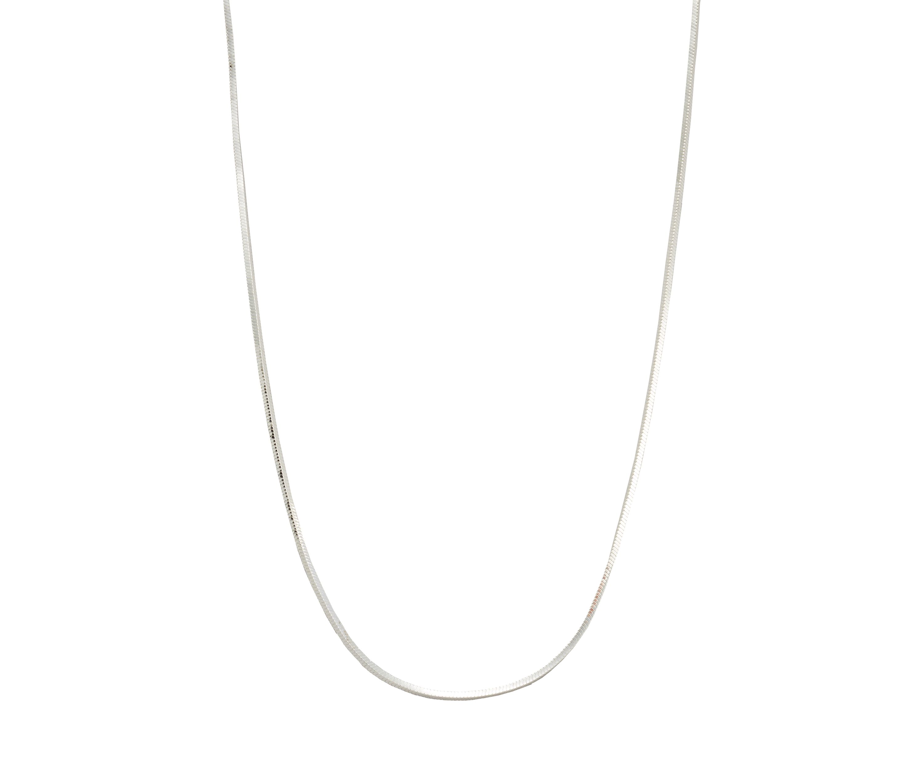 20" Silver Plated Snake Chain Necklace 