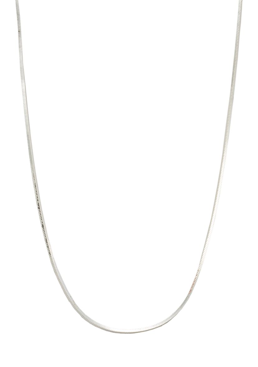 20" Silver Plated Snake Chain Necklace 