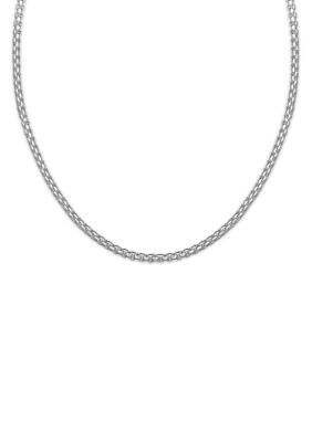 Belk Silverworks Silver Plated Boxed Round Chain 24" Necklace