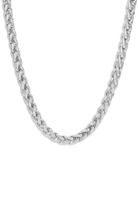 Belk Silverworks Fine Silver Plated Franco Chain Necklace, 20 in