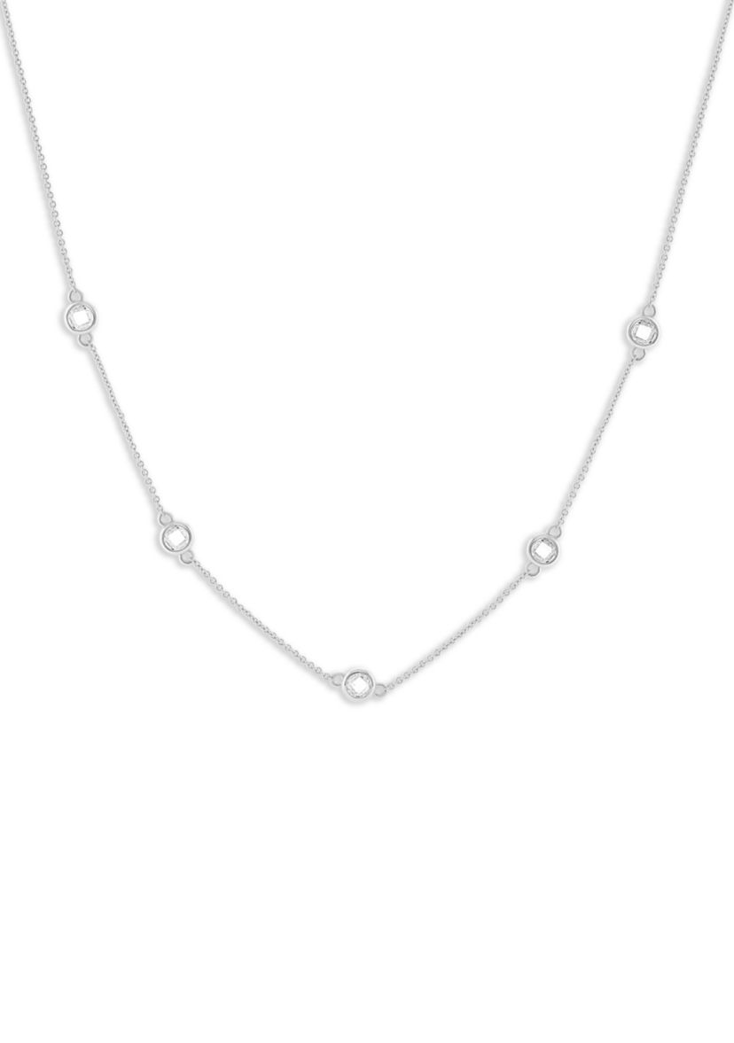 Faceted CZ Chain Necklace