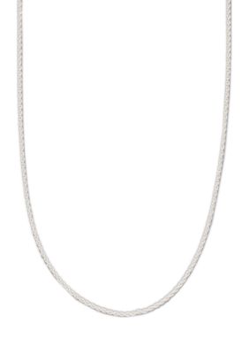 Belk Silverworks 20 Inch Sterling Silver Diamond Cut Rope Chain Necklace Belk 7819