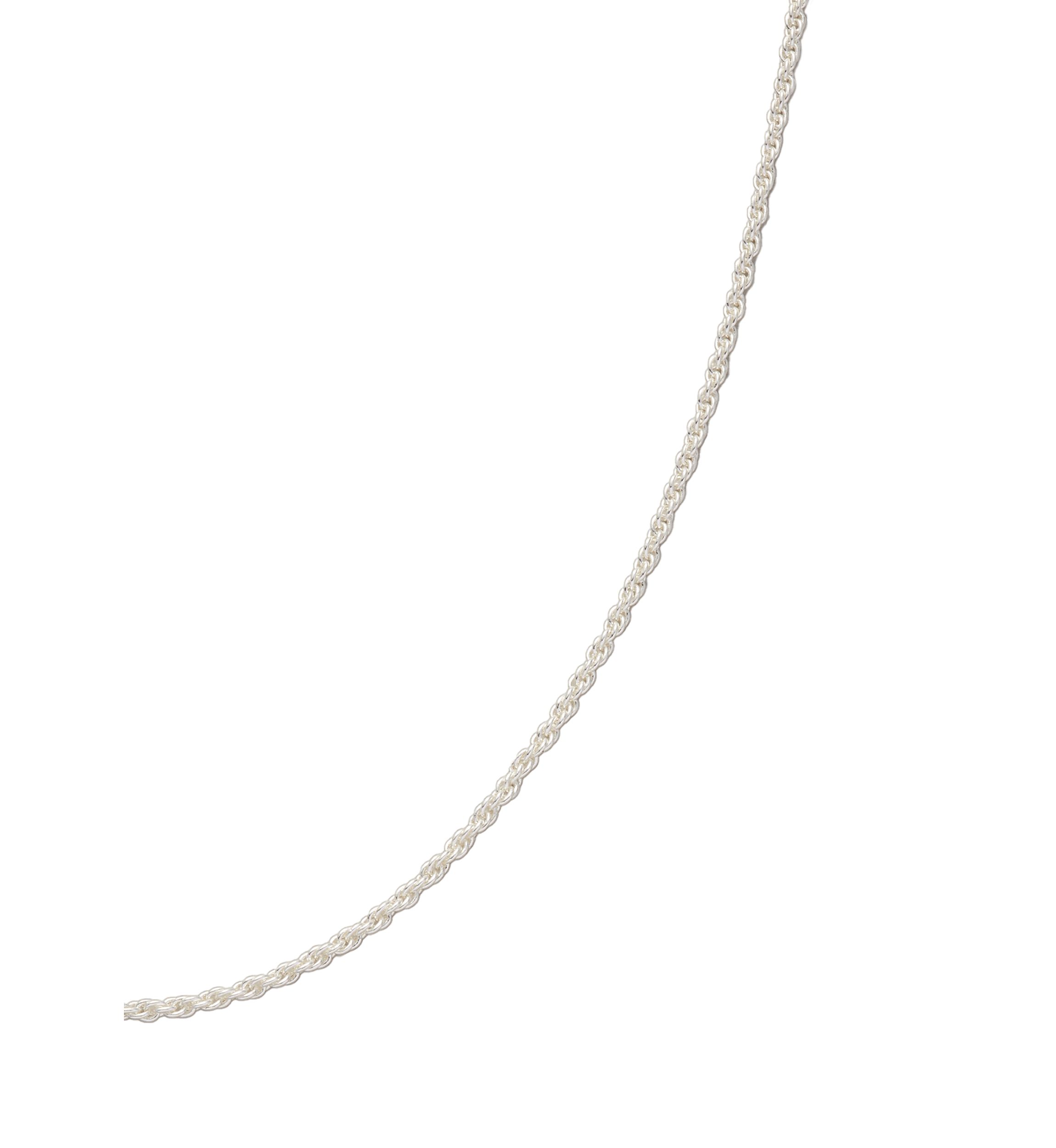 20 Inch Sterling Silver Diamond Cut Rope Chain Necklace