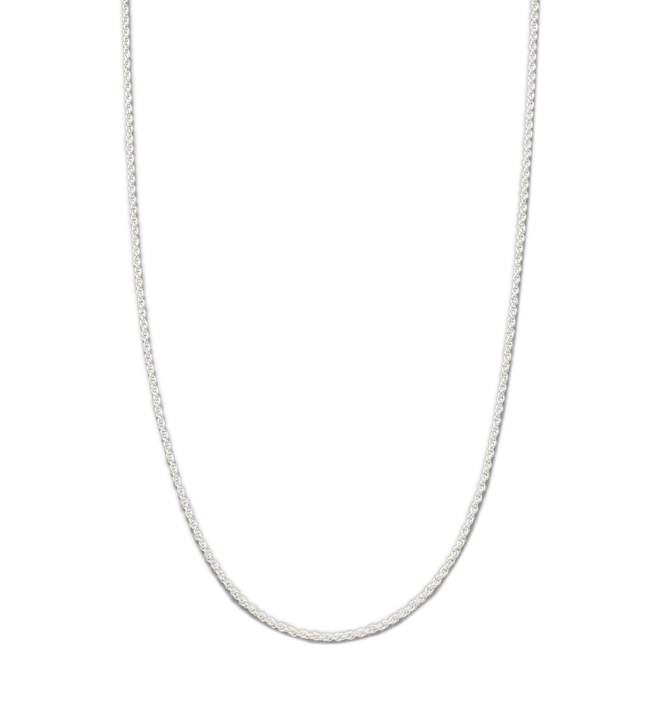  24 Inch Sterling Silver Diamond Cut Rope Chain Necklace 