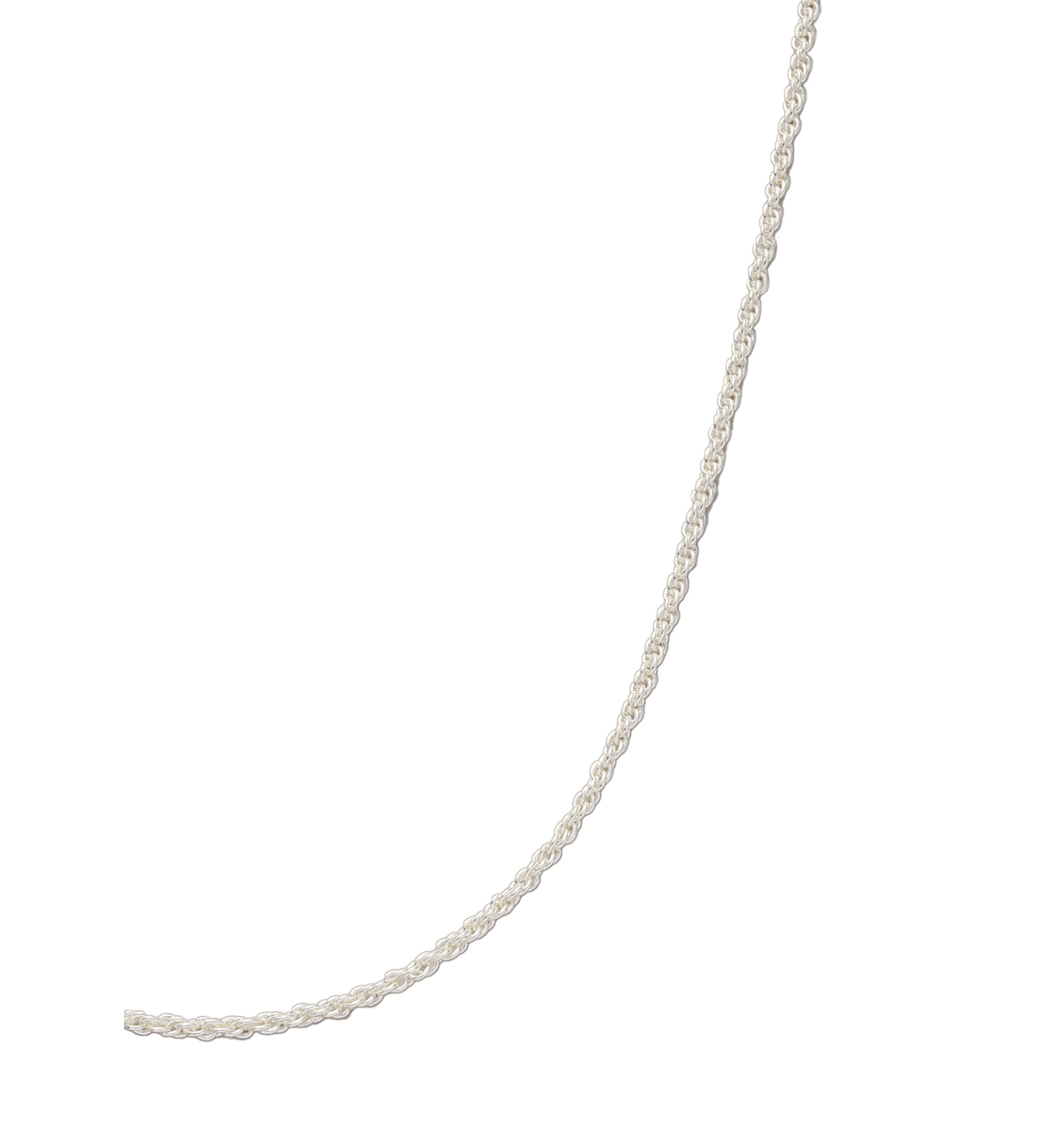  24 Inch Sterling Silver Diamond Cut Rope Chain Necklace 