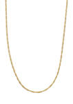 18 Inch Gold Tone Chain Necklace 