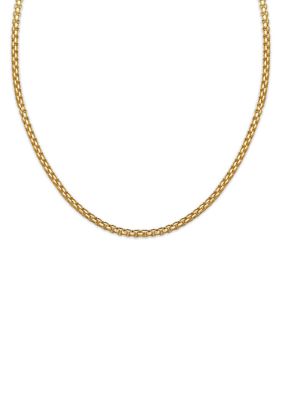 Belk Silverworks 4 Millimeter Round Box Chain Necklace