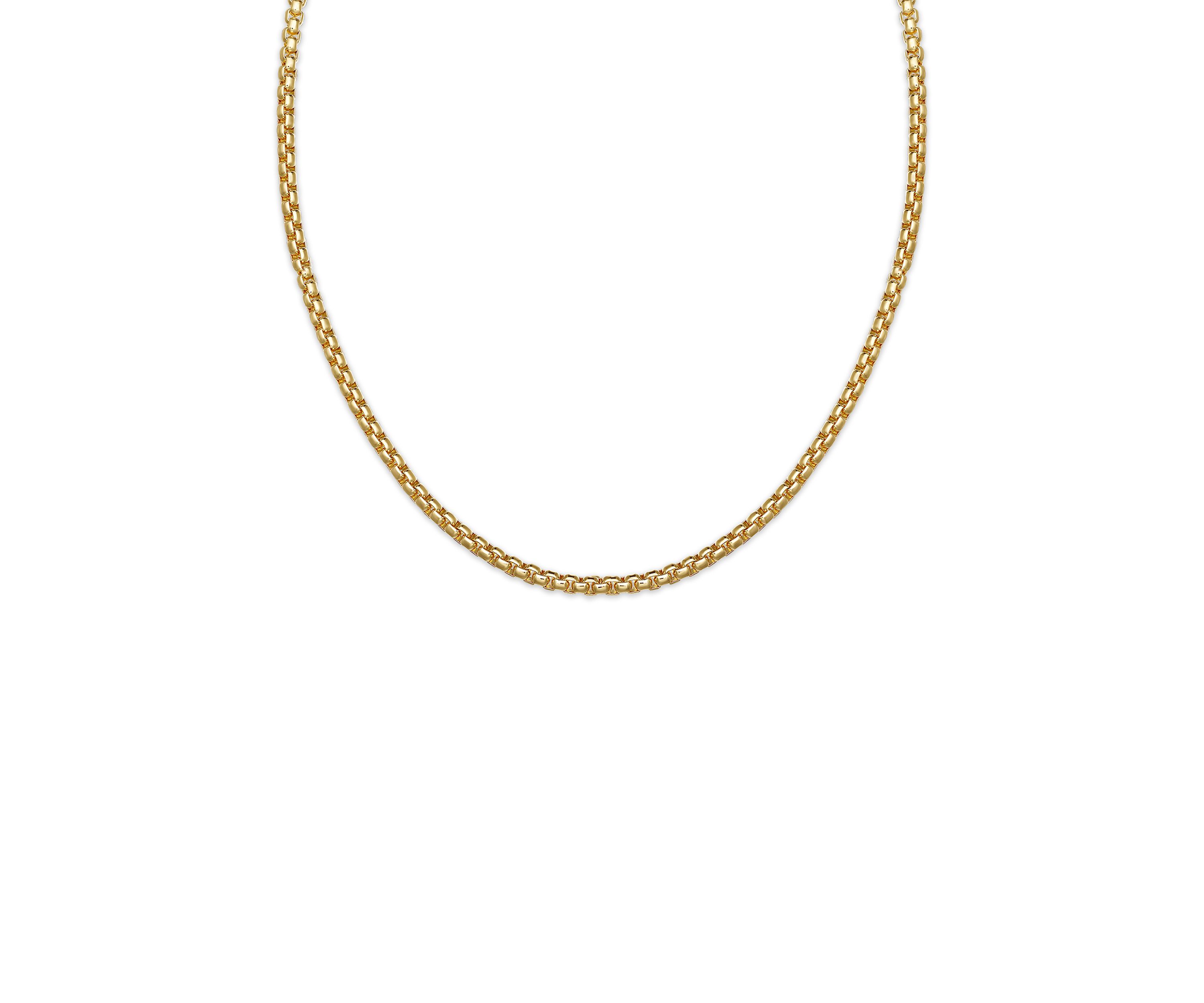 4 Millimeter Round Box Chain Necklace
