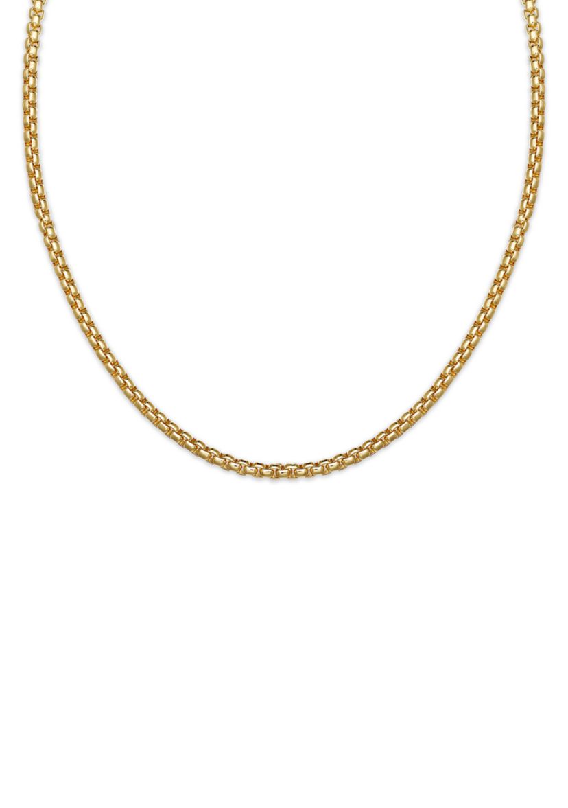 4 Millimeter Round Box Chain Necklace