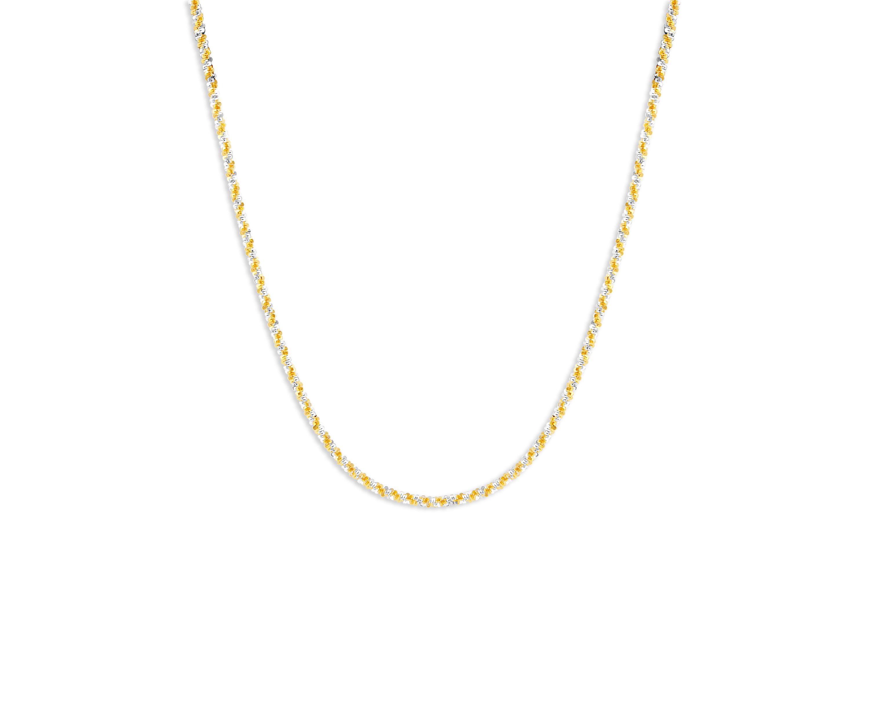 20" Sparkle Chain Necklace in 24K Gold Plated Metal