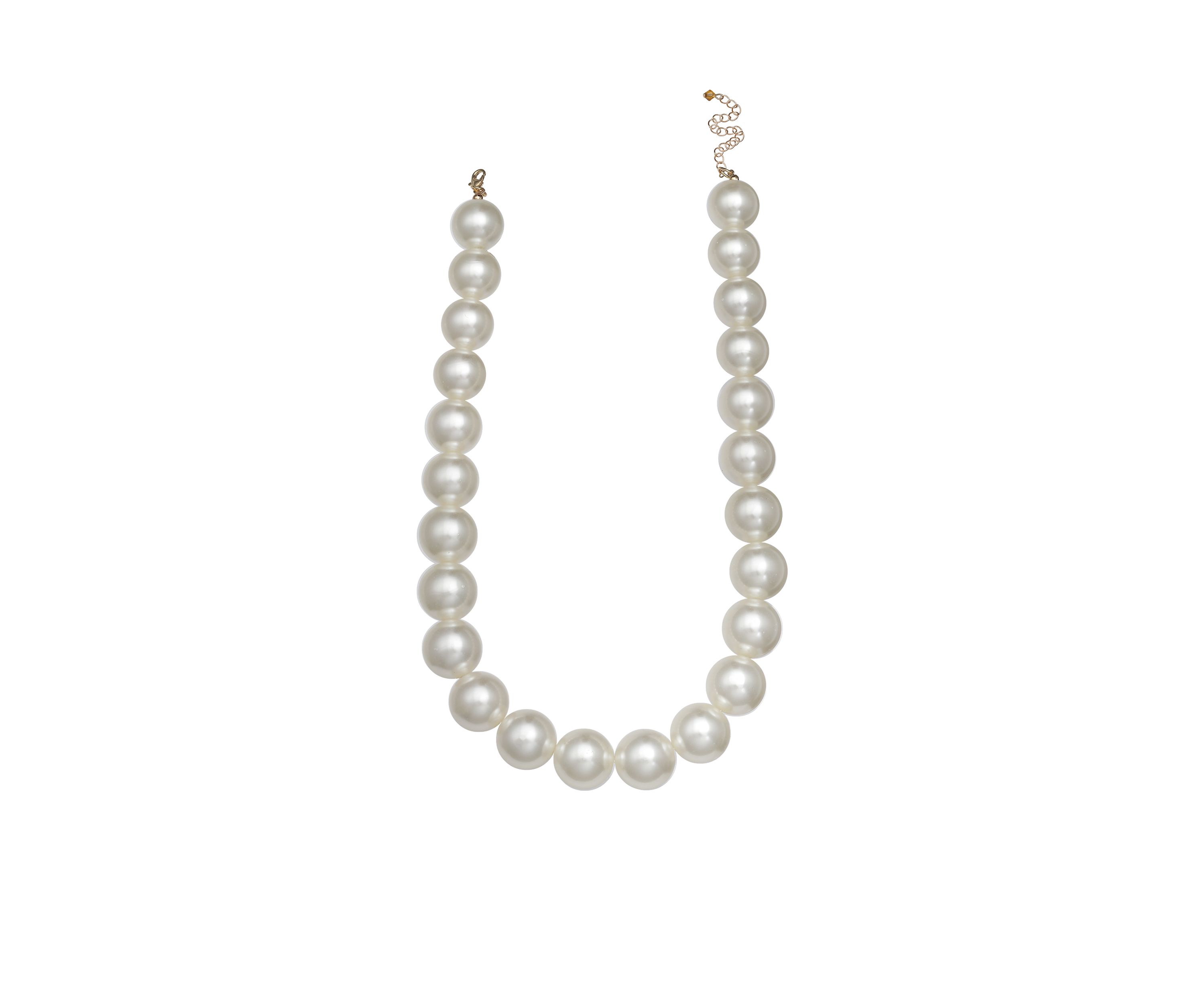 Gold-Tone Pearls of Wisdom Large Pearl Necklace