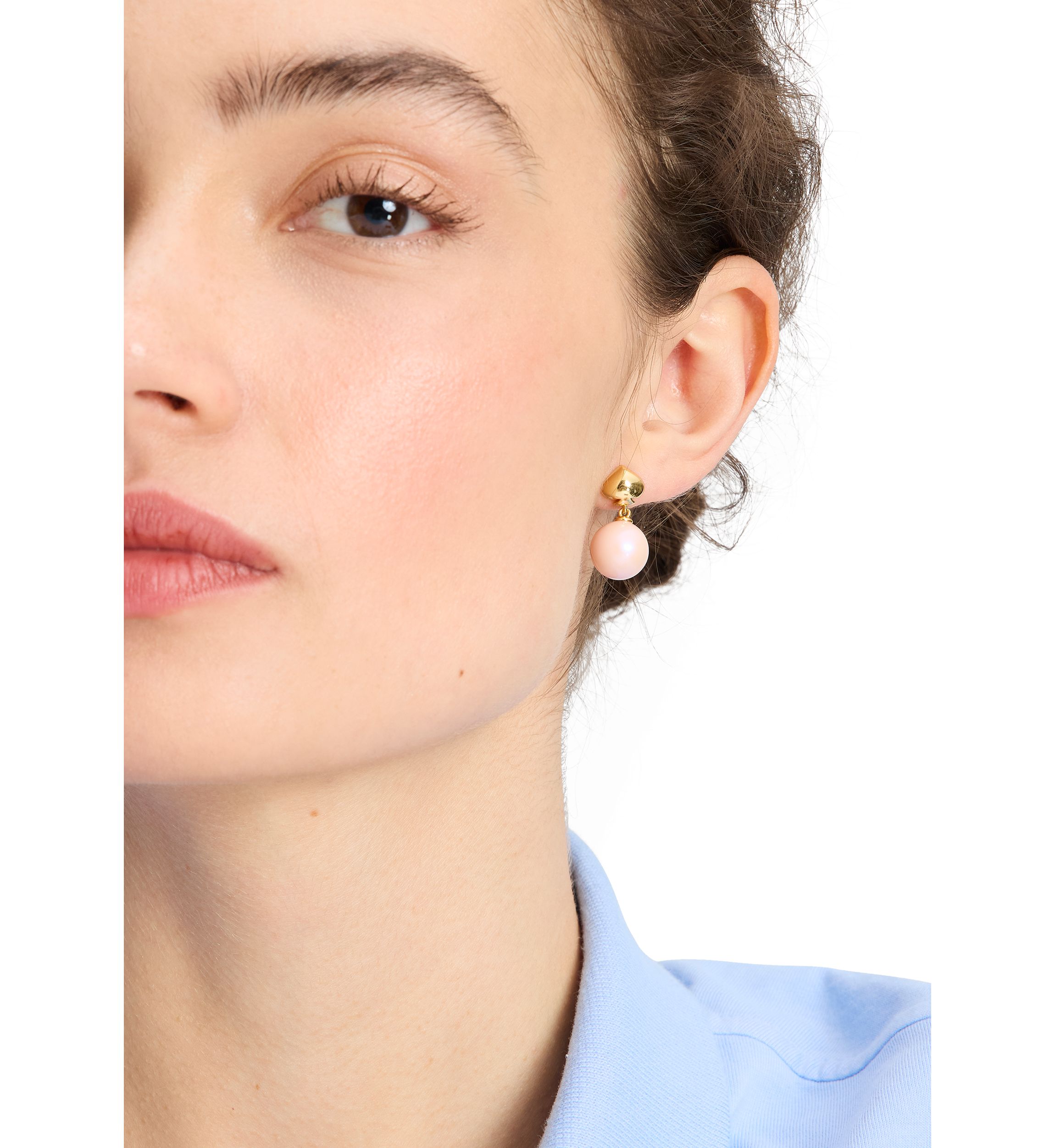 Lab Grown Pearlie Drop Earrings