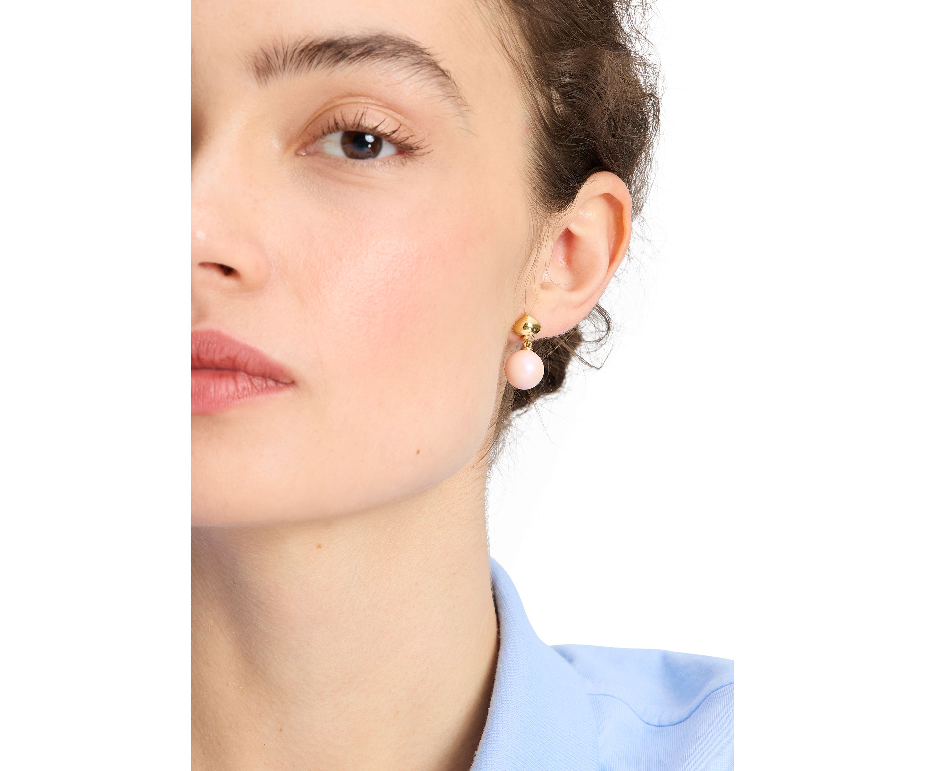 Lab Grown Pearlie Drop Earrings