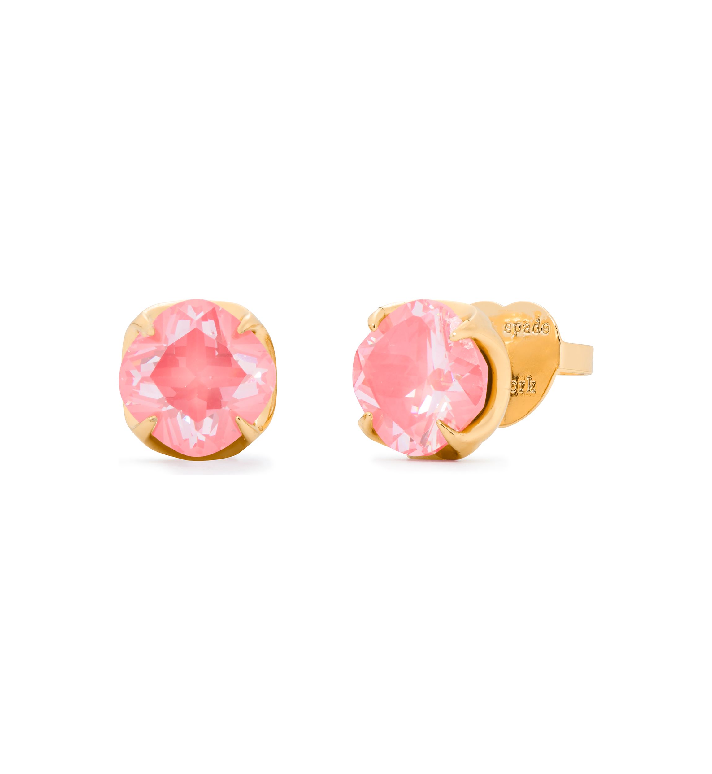 10 Millimeter Spade Flower Stud Earrings