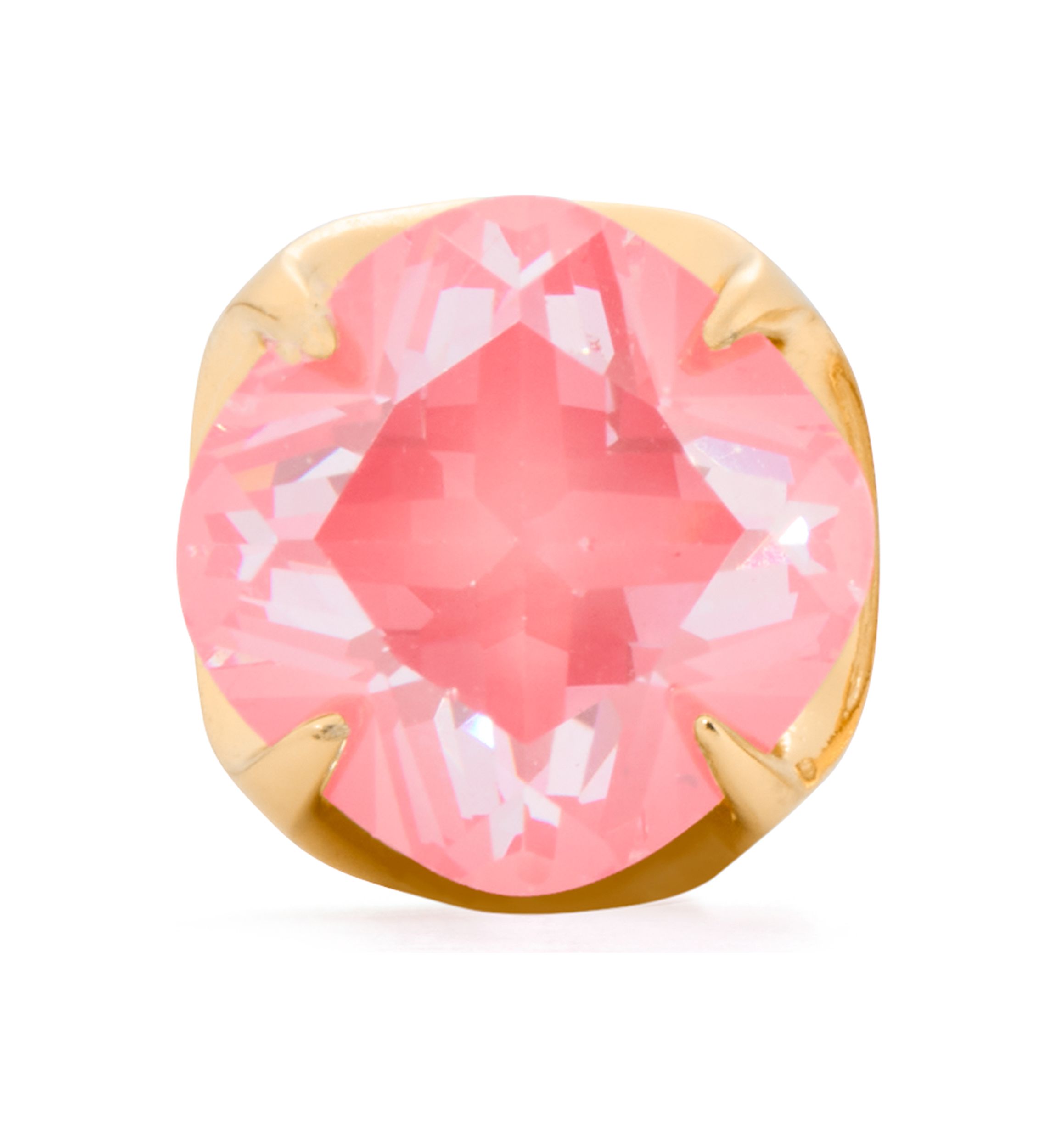 10 Millimeter Spade Flower Stud Earrings