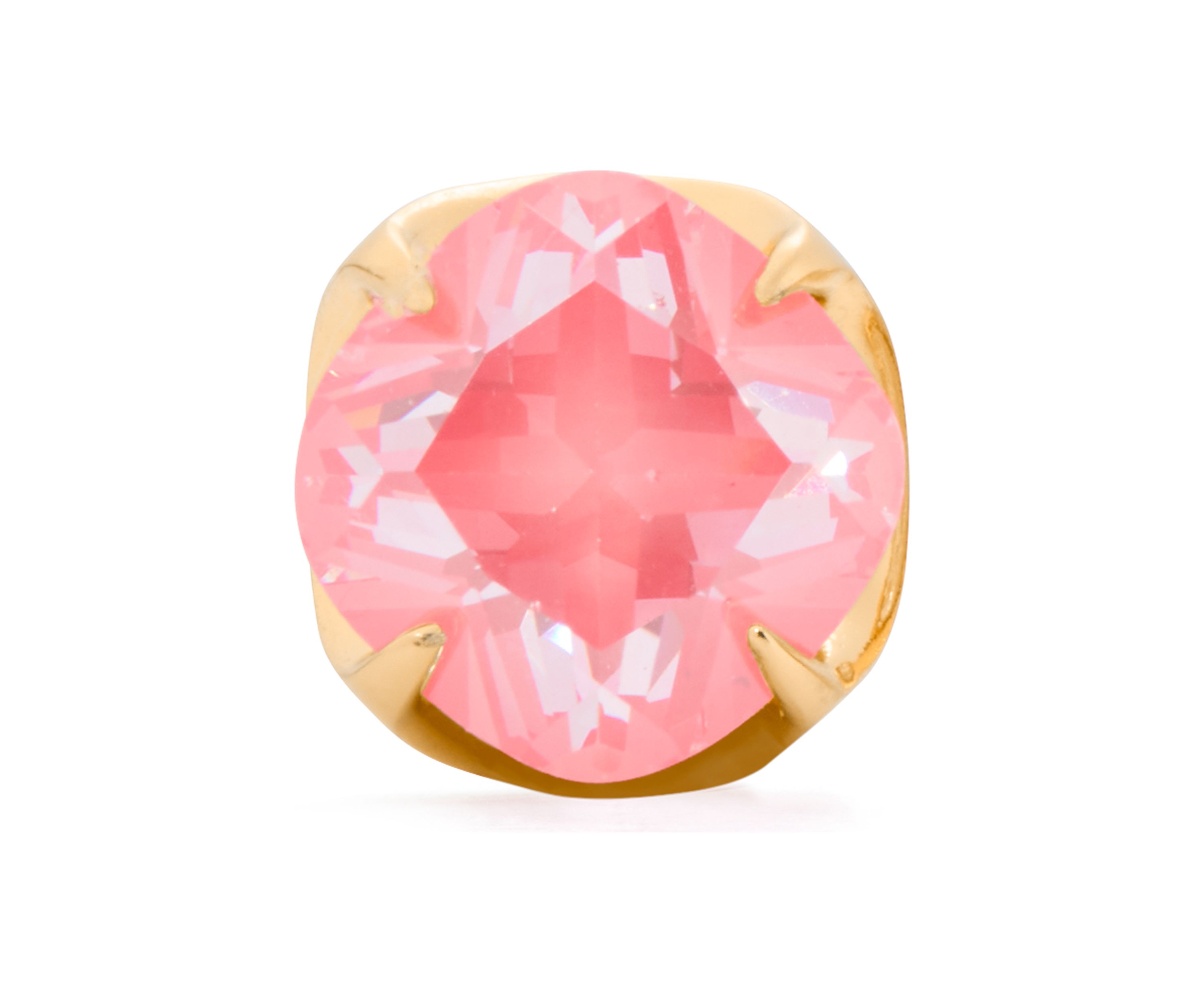 10 Millimeter Spade Flower Stud Earrings