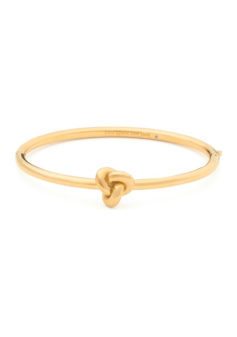 Two Tone Double Knot Bangle Bracelet