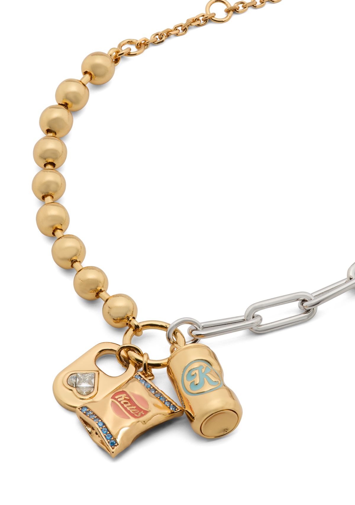 Lab Grown Snack Time Charm Bracelet