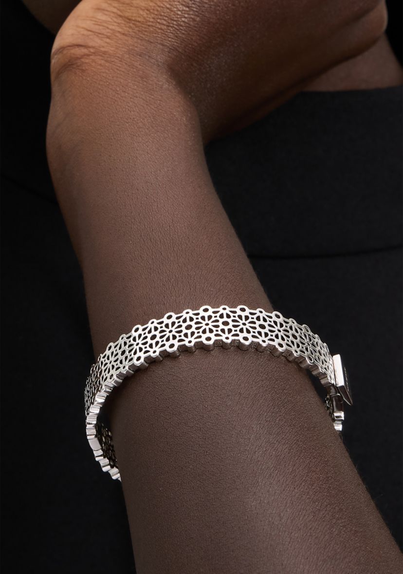 Flower Lace Thin Bangle Bracelet