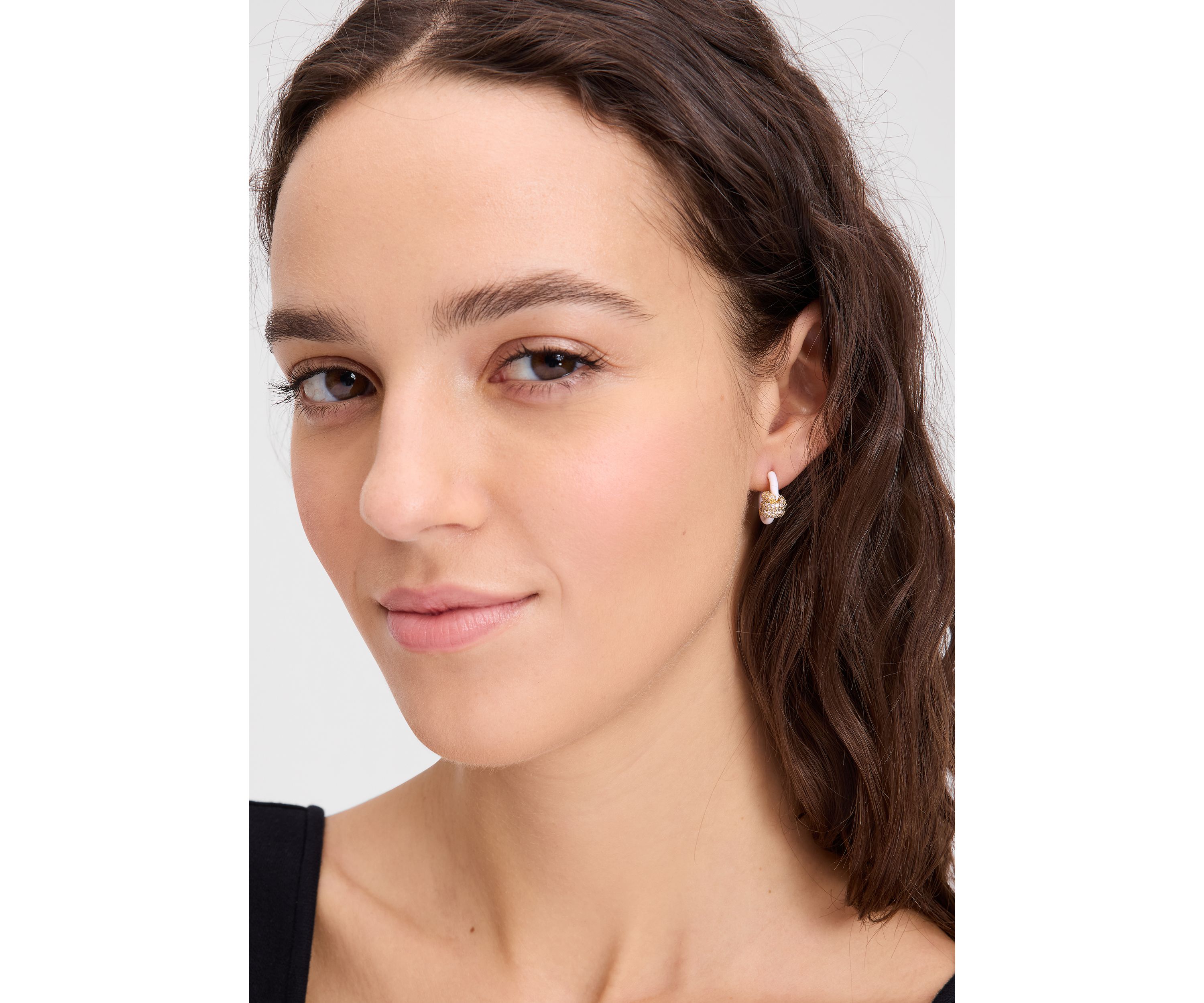 Ropes & Knots Pave Knot Hoop Earrings