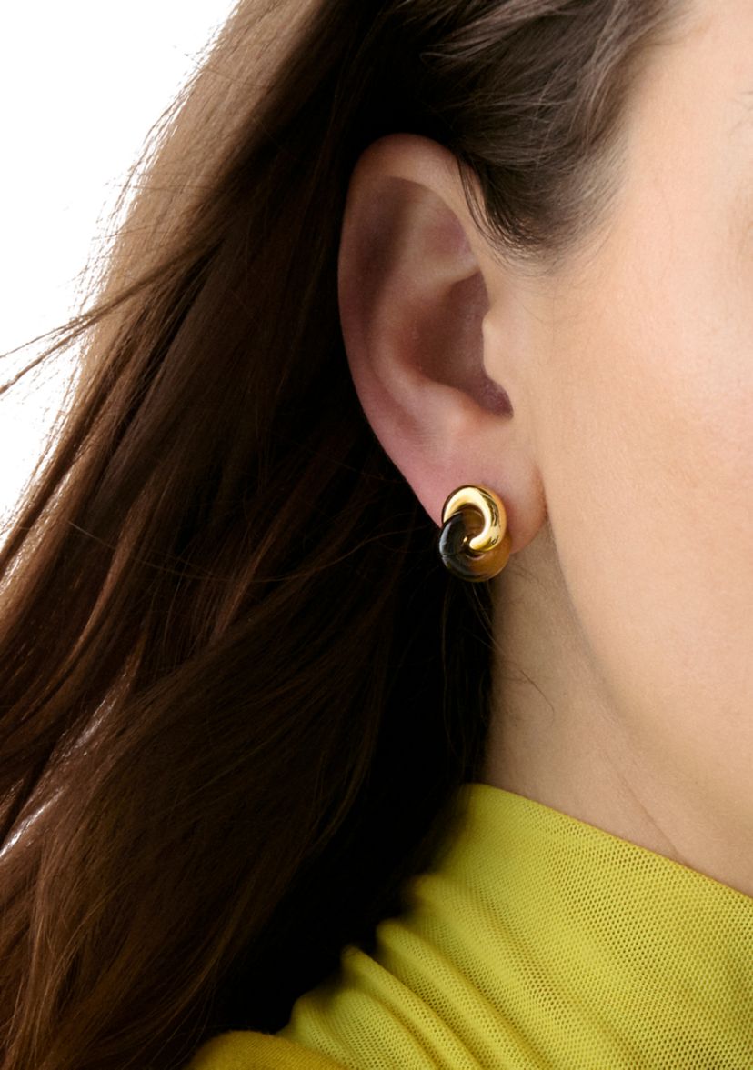 Interlock Stud Earrings