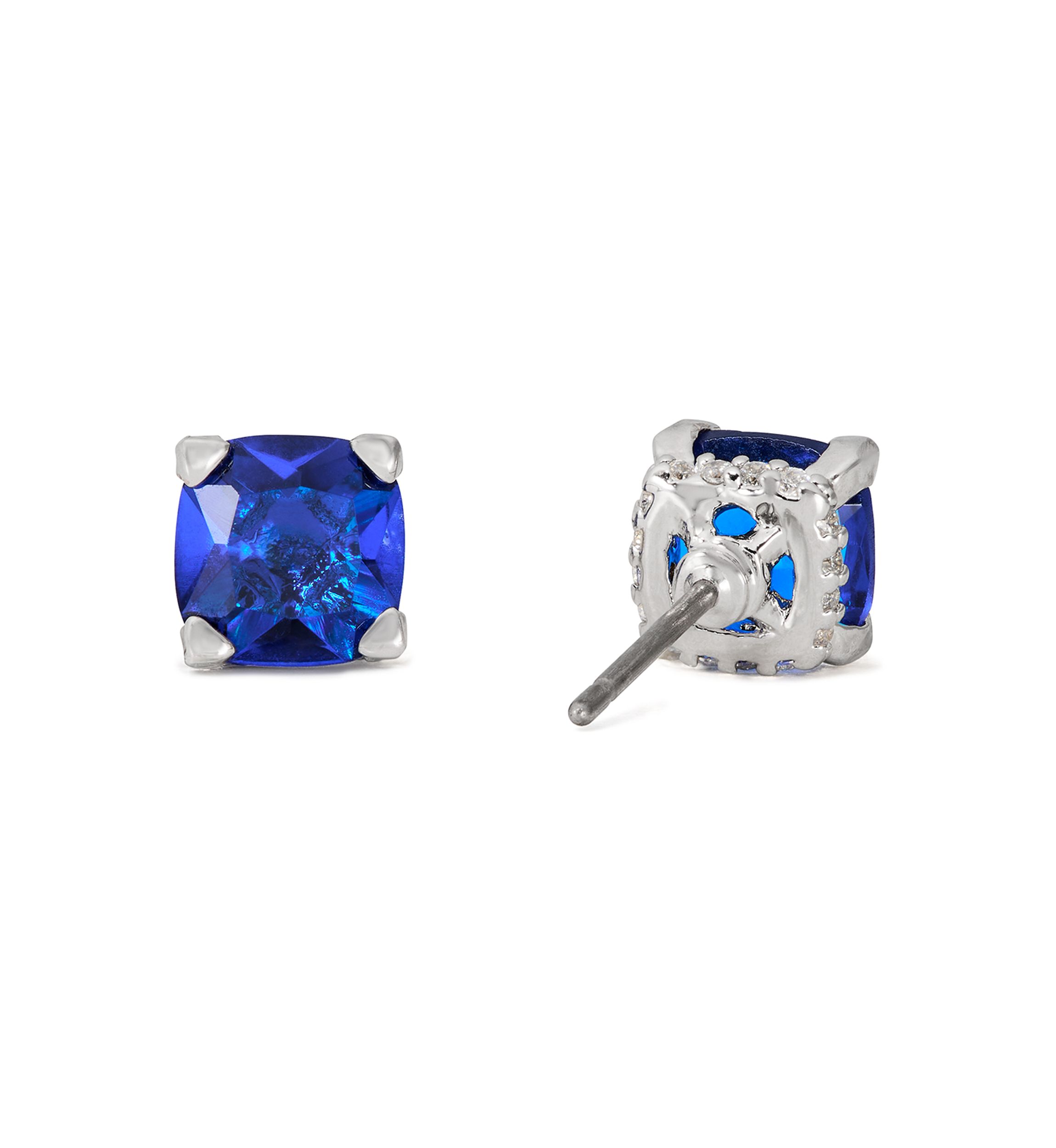 Square Crystal Stud Earrings