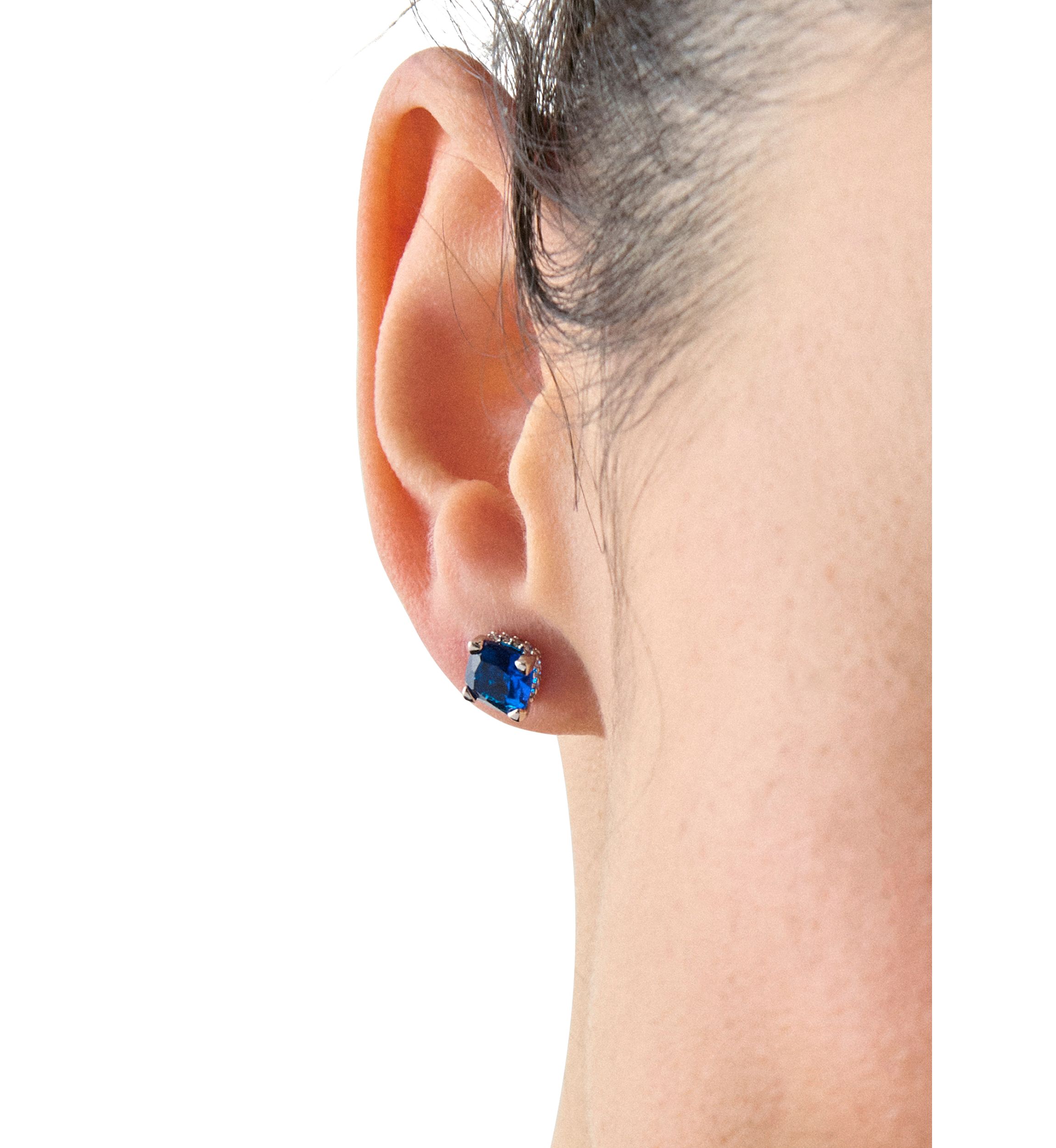 Square Crystal Stud Earrings