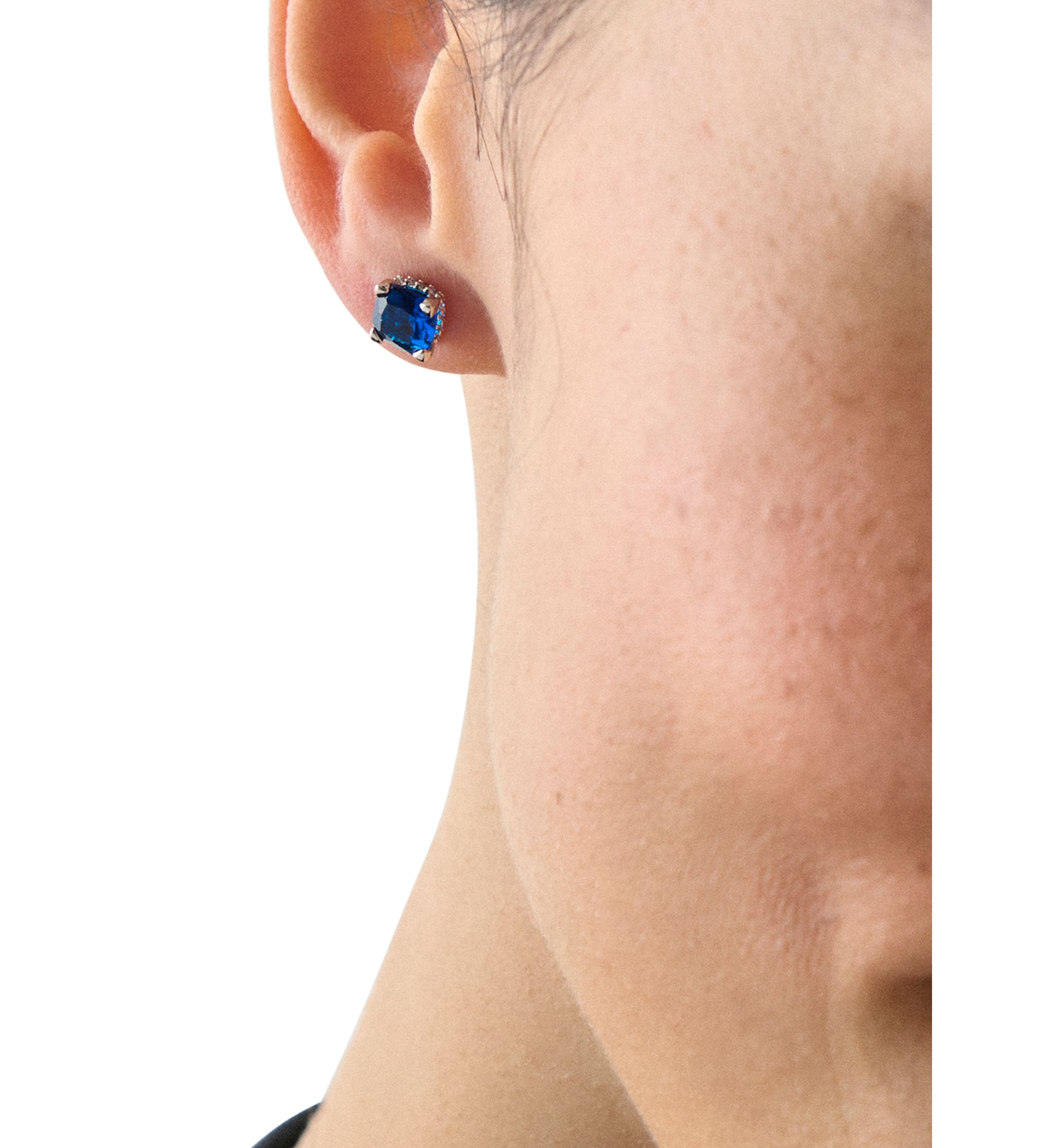 Square Crystal Stud Earrings