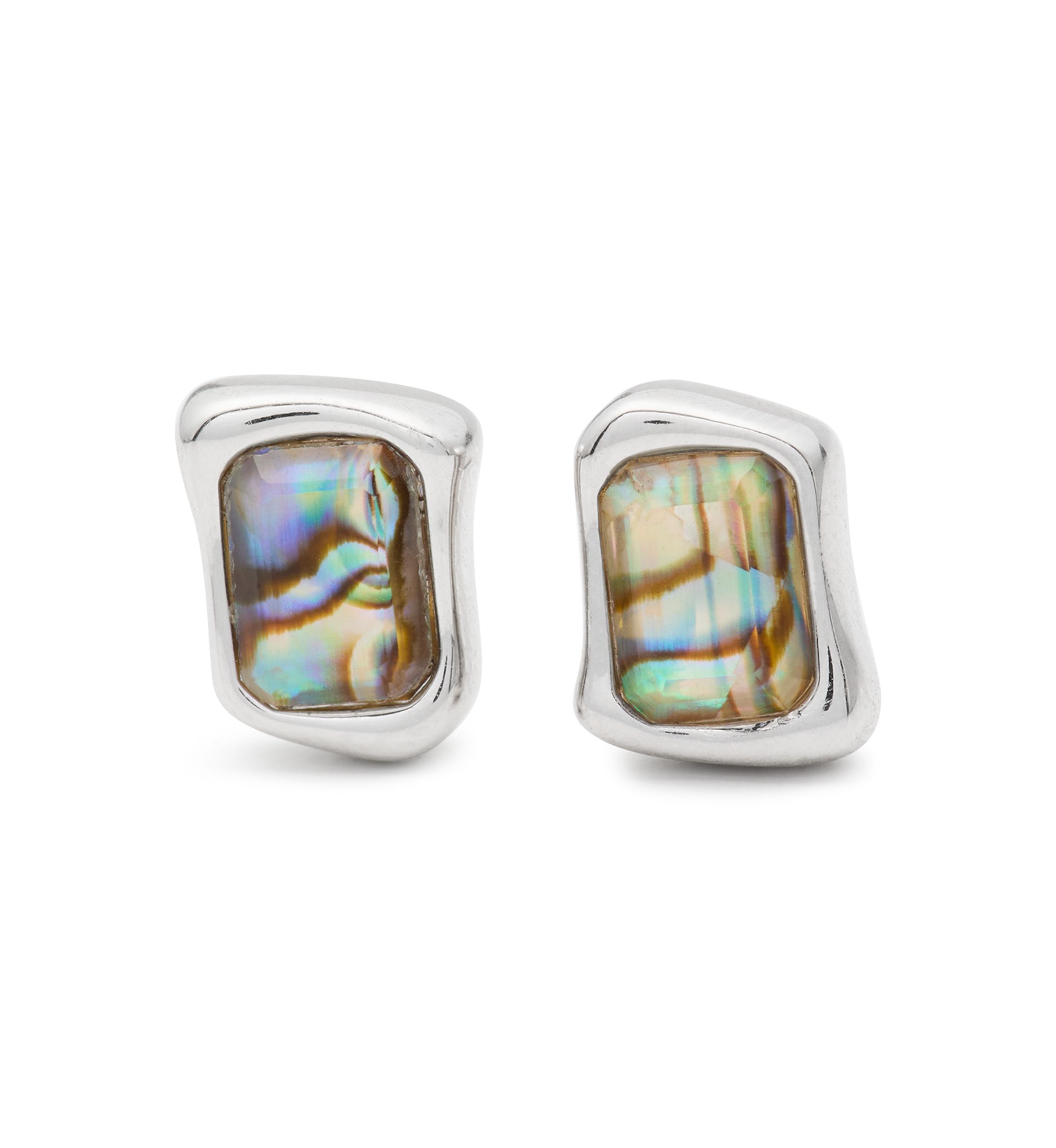 Stone Stud Earrings
