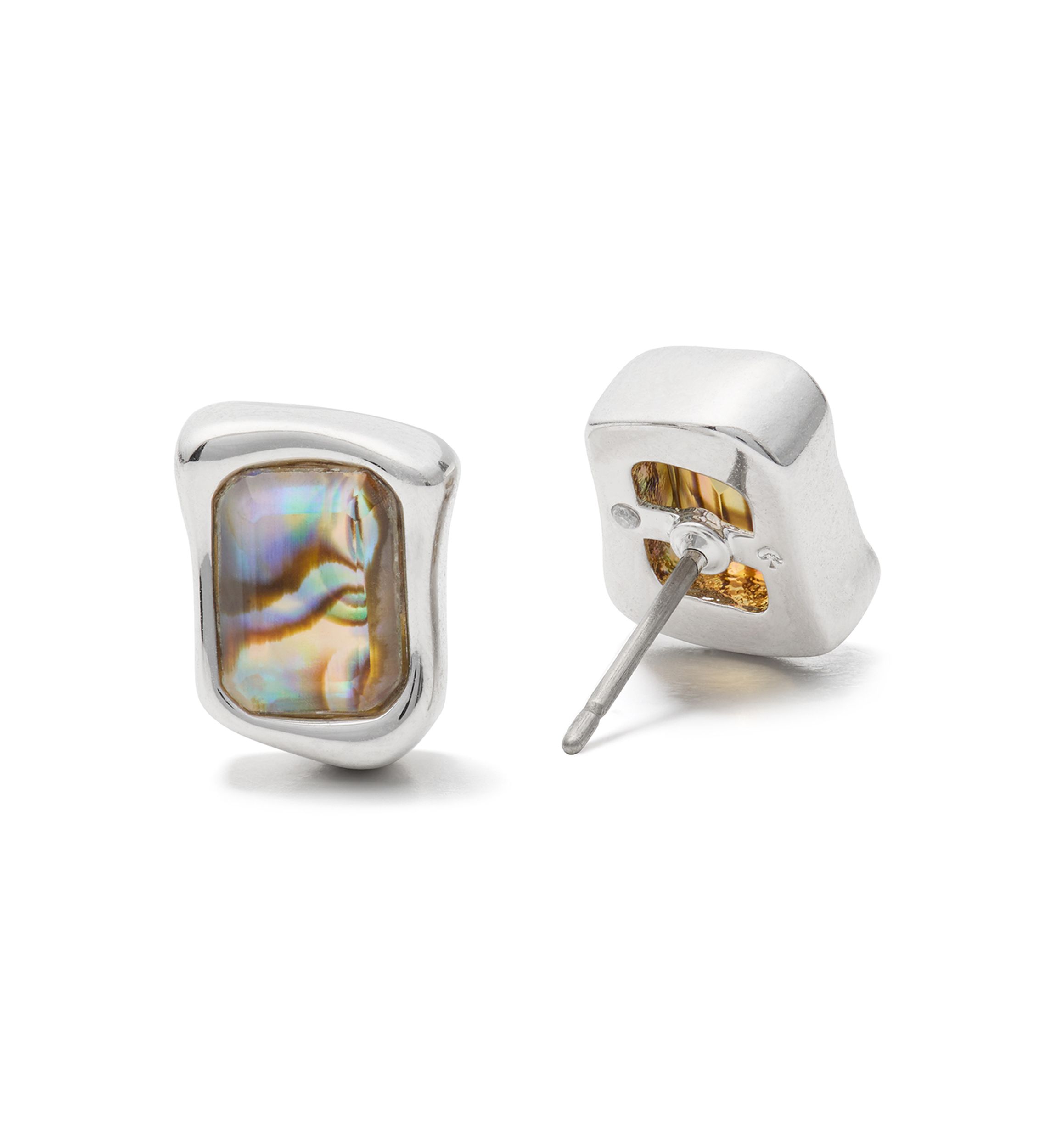 Stone Stud Earrings