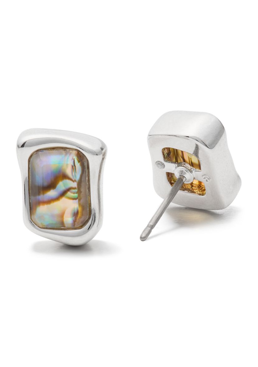 Stone Stud Earrings
