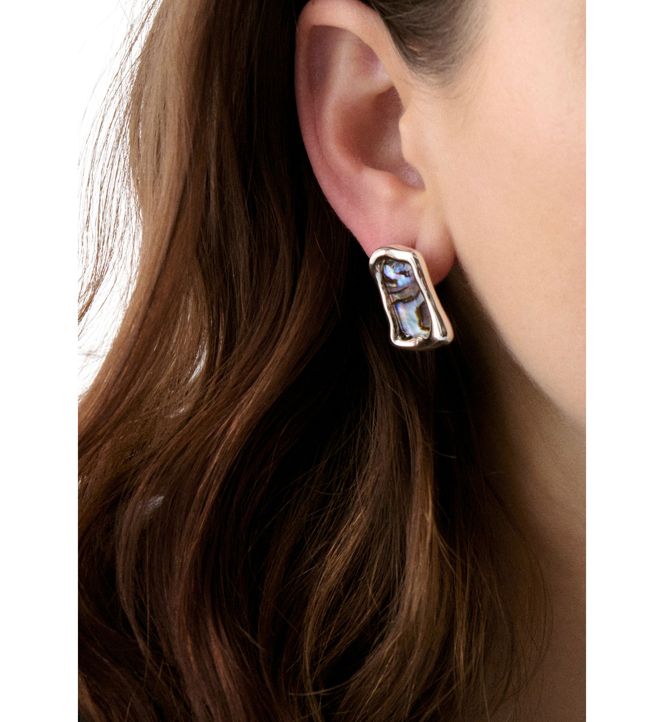 Stone Stud Earrings