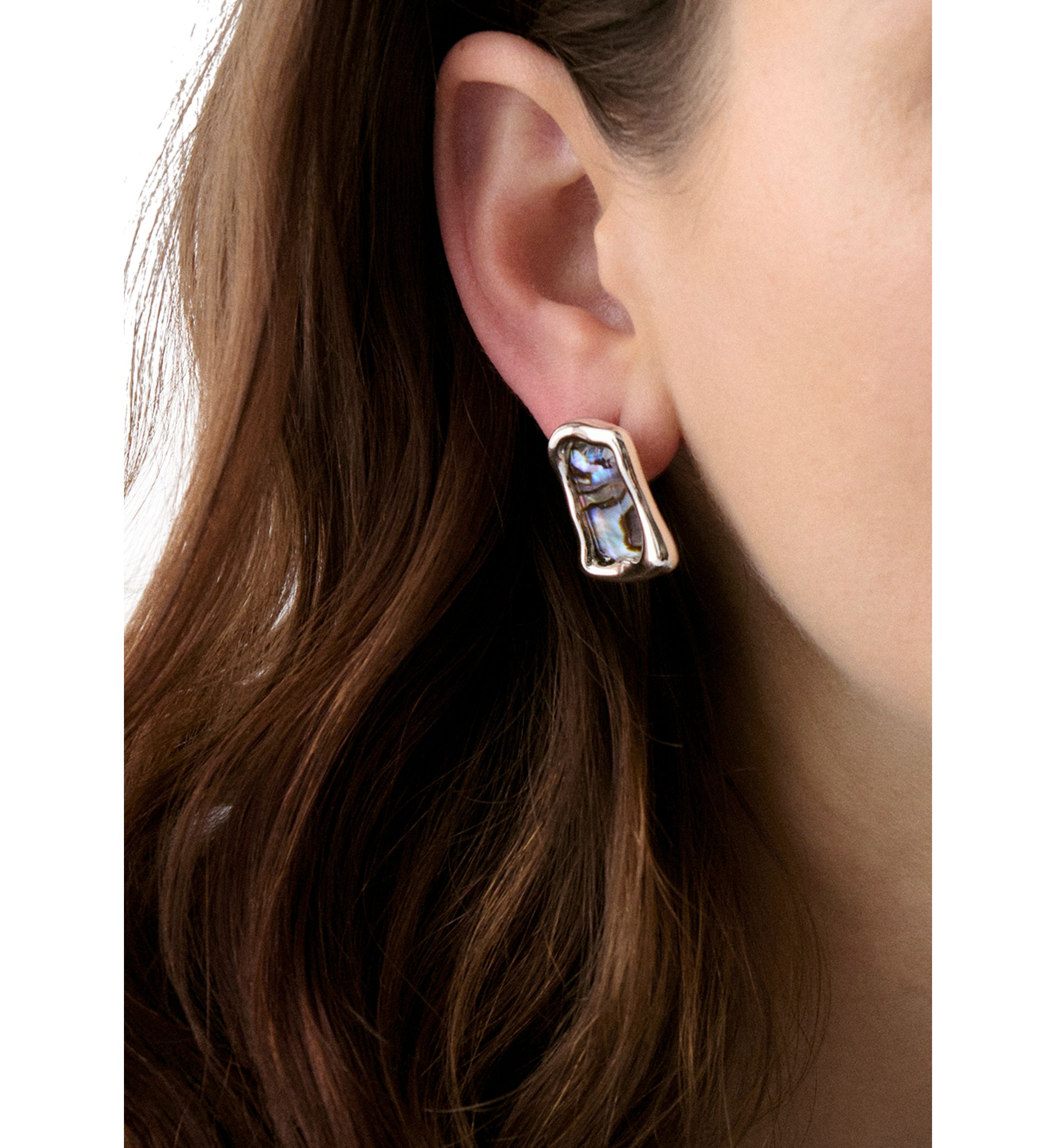 Stone Stud Earrings