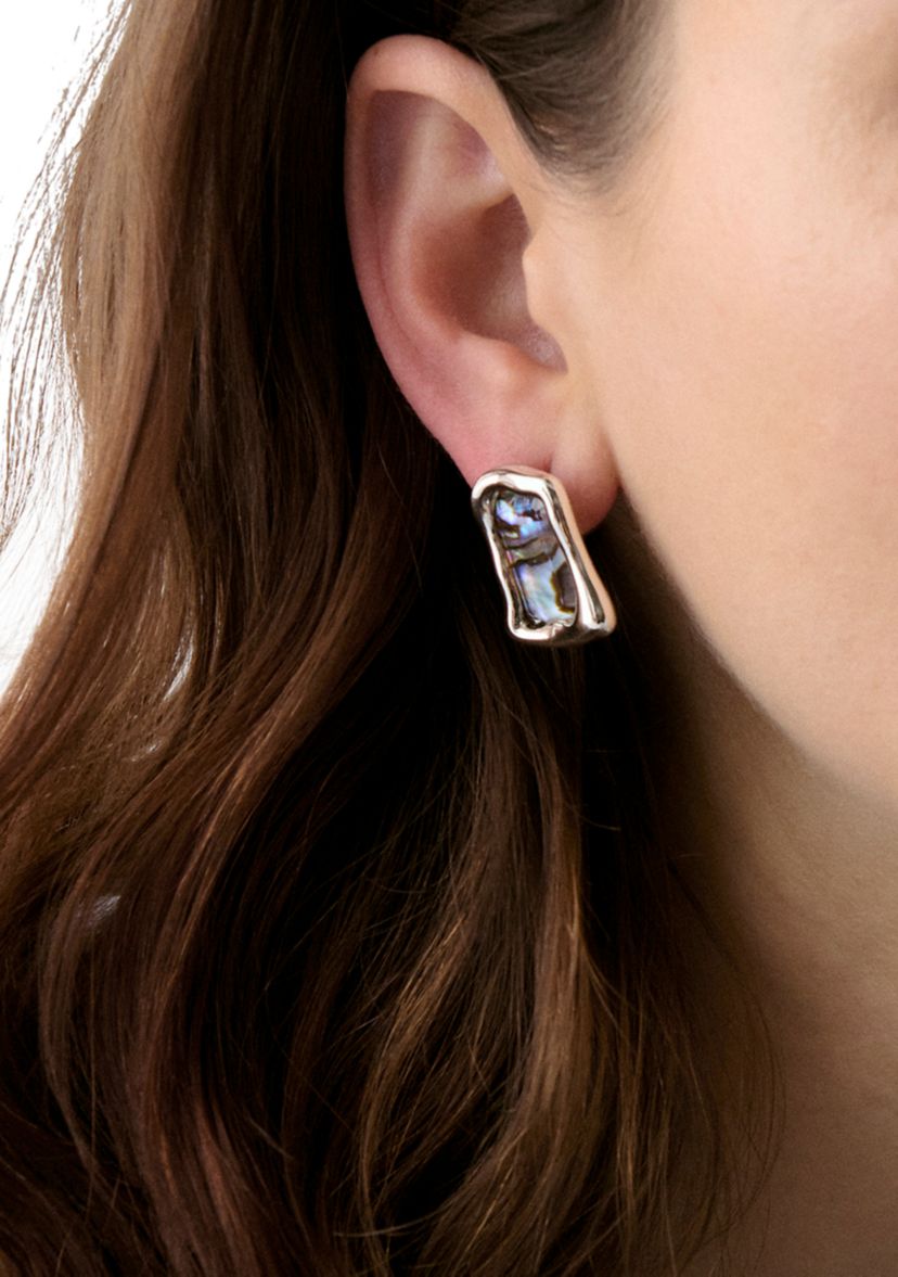 Stone Stud Earrings